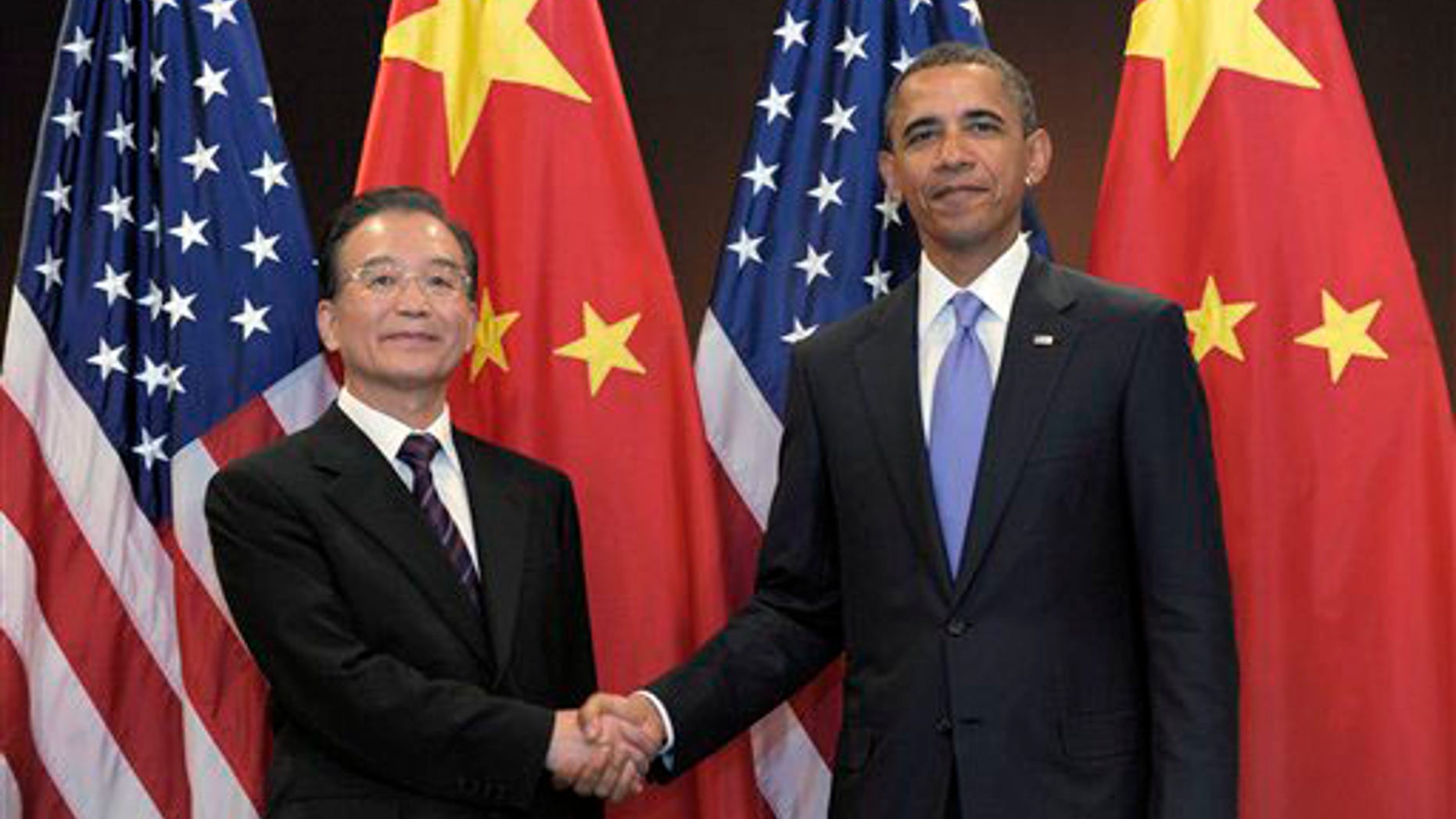 President Barack Obama holds a bilateral meeting with Chinese Premier Wen Jiabao at the United Nations, Thursday, Sept. 23, 2010.