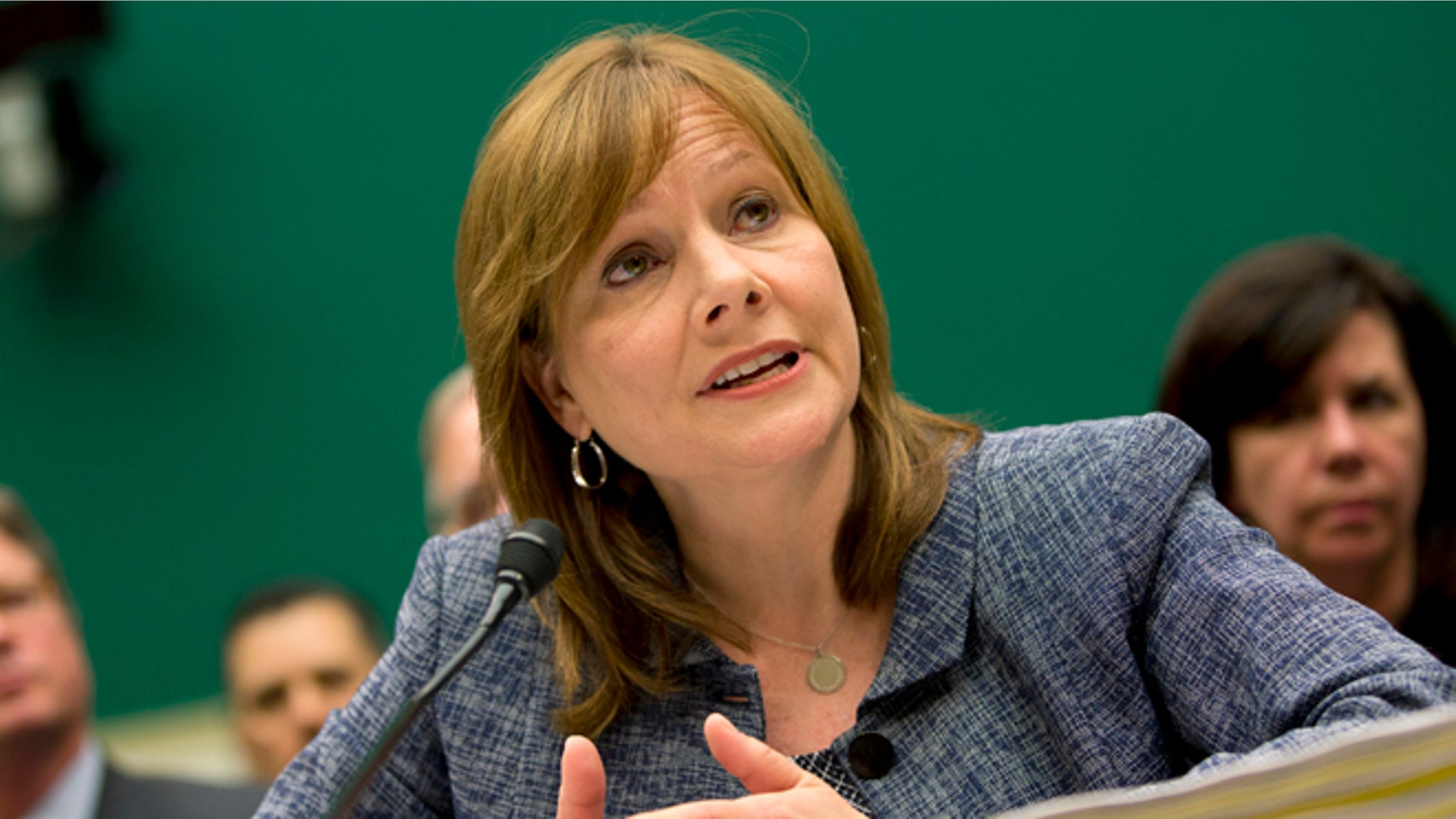 April 1, 2014: General Motors CEO Mary Barra testifies on Capitol Hill in Washington.
