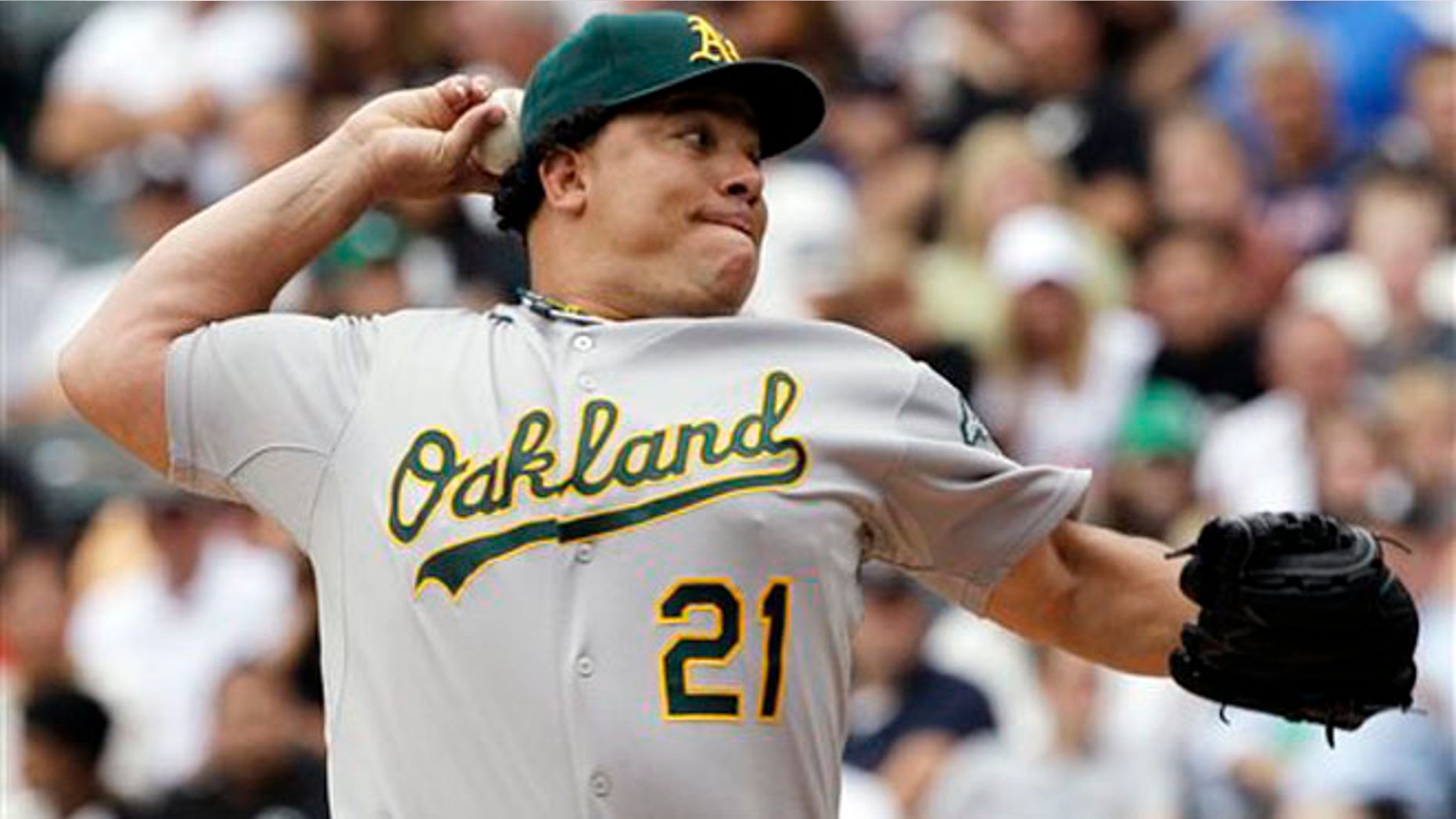 File photo, Oakland Athletics starter Bartolo Colon