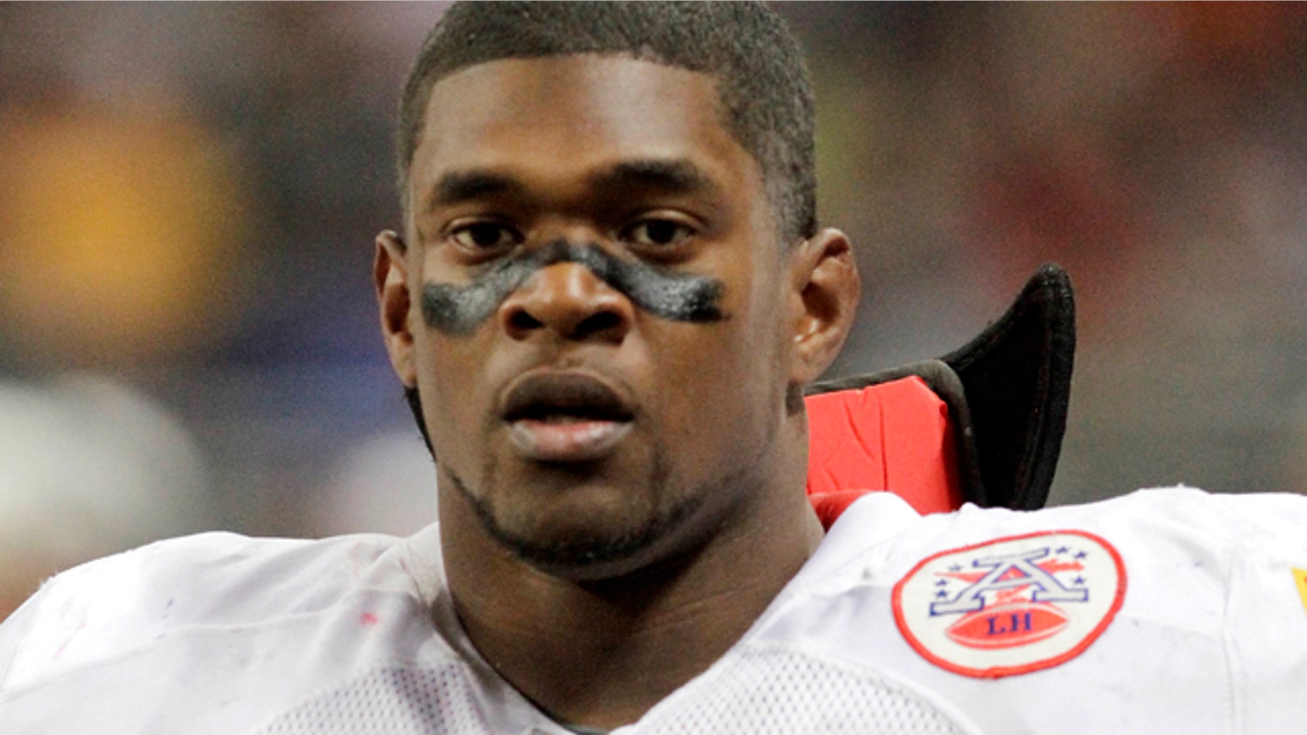 FILE - This Dec. 19, 2010, file photo, shows Kansas City Chiefs linebacker Jovan Belcher during an NFL football game in St. Louis. (AP Photo/Seth Perlman, File)