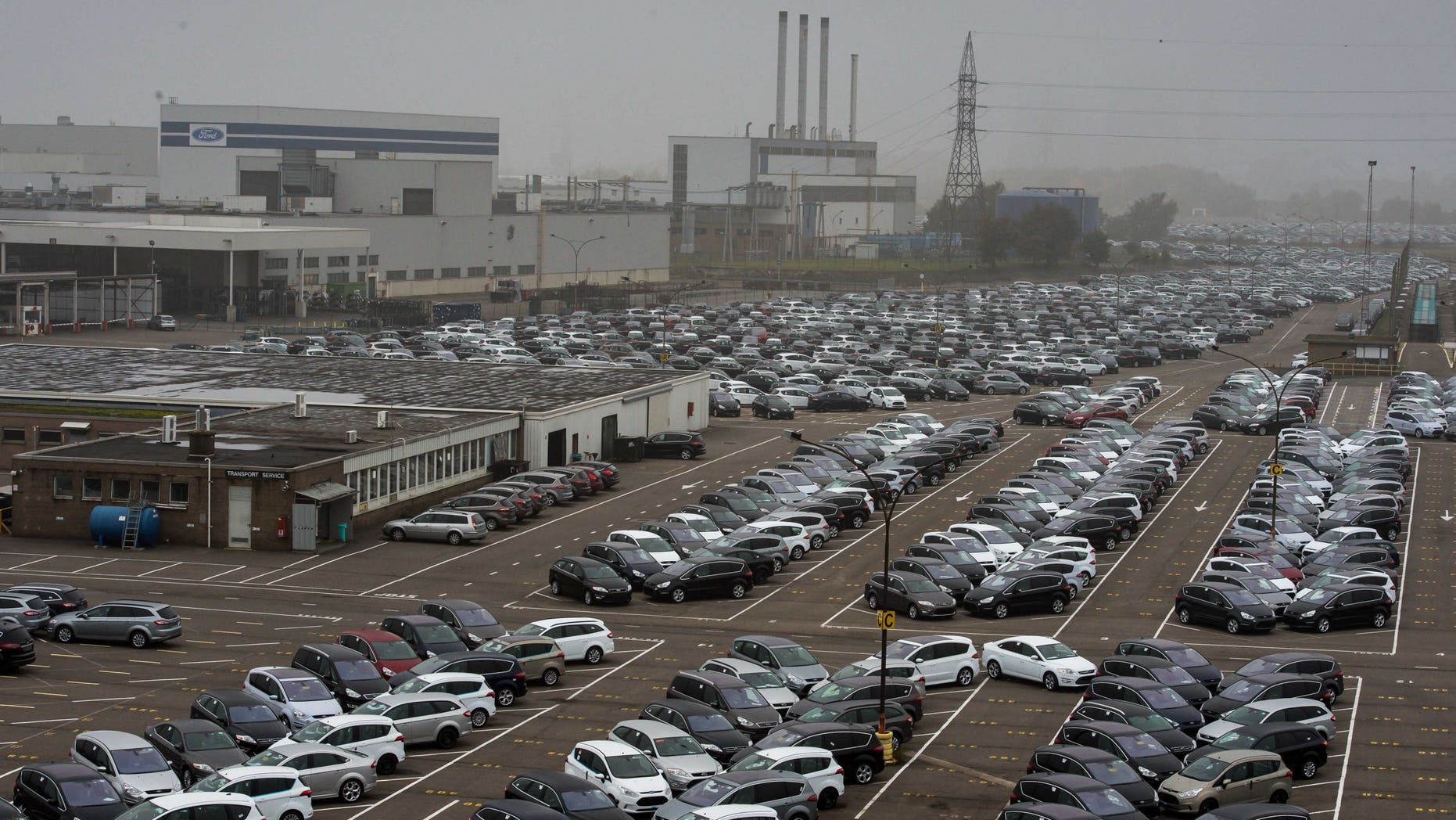 Oct. 25, 2012 - Ford cars ready for export are parked at the Ford plant in Genk, Belgium.