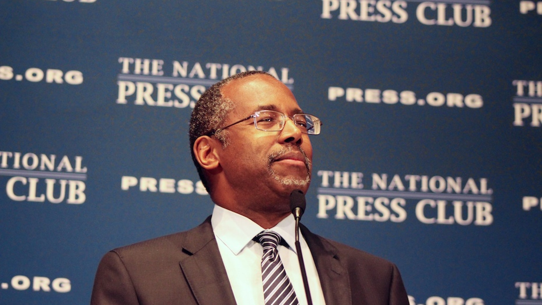 Ben Carson Speaking at the National Press Club (Katie Frates/The Daily Caller)