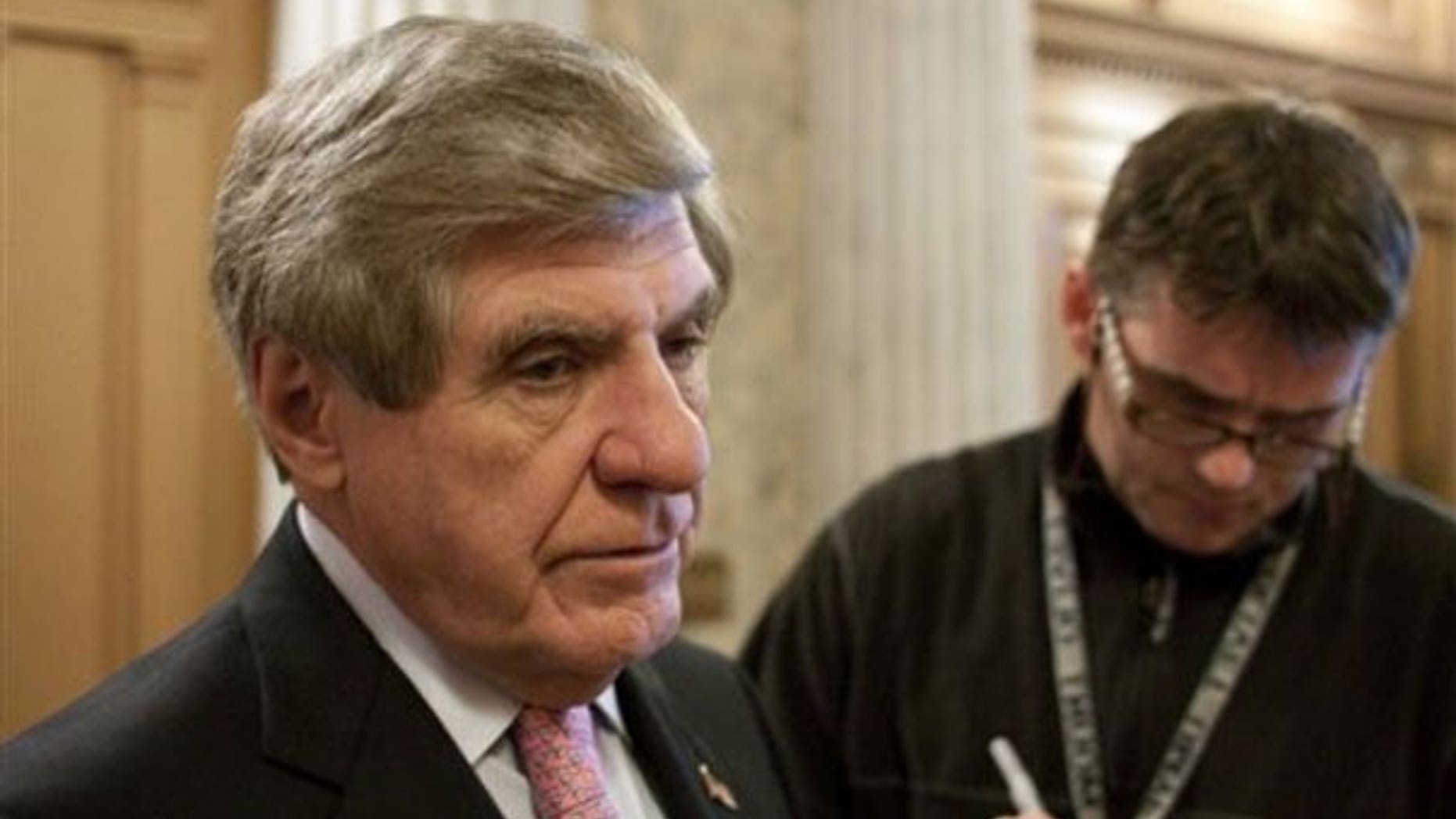File: Sen. Ben Nelson talks to reporters in December 2009. (AP)