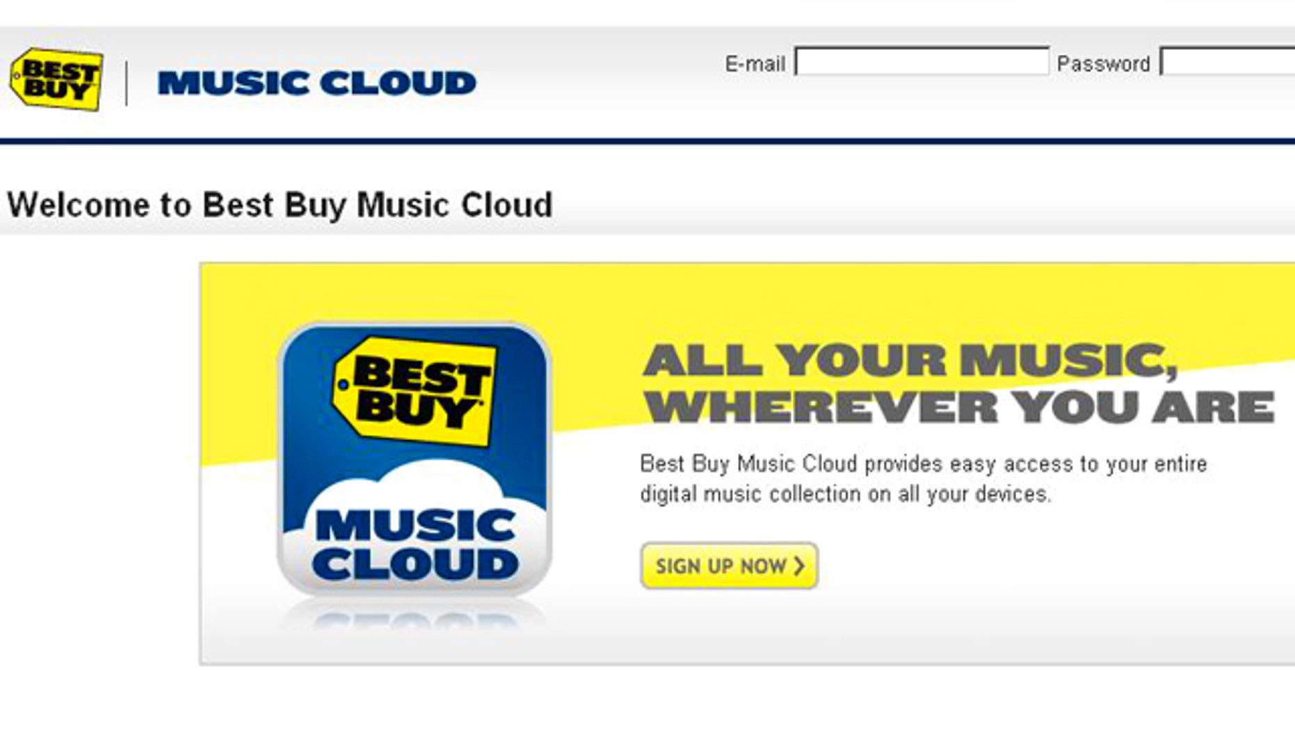 Best Buy's new Music Cloud service is the latest service to offer online music access.
