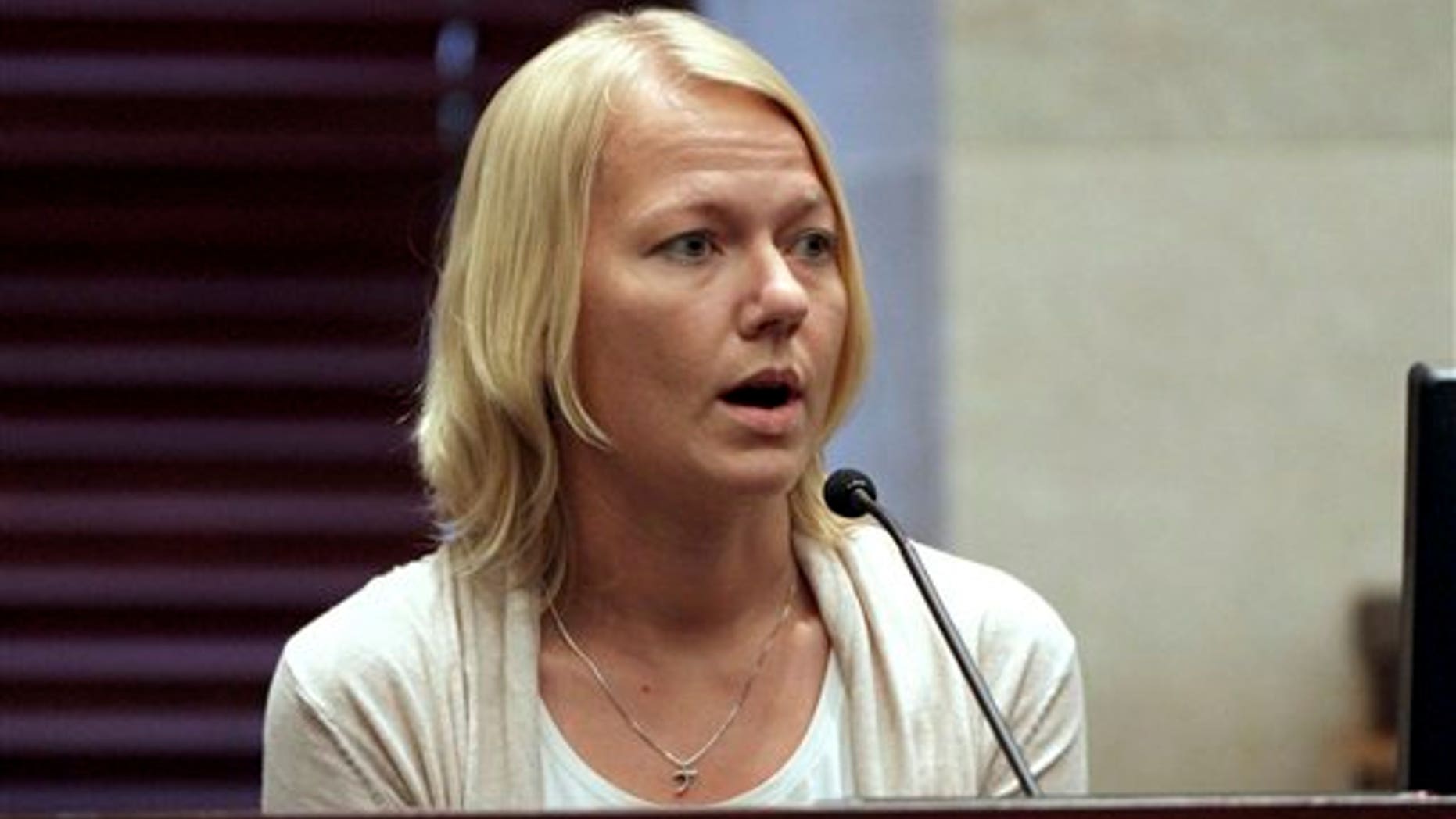May 31: Amy Huizenga, a friend of Casey Anthony, testifies in the murder trial against Anthony at the Orange County Courthouse in Orlando, Fla.