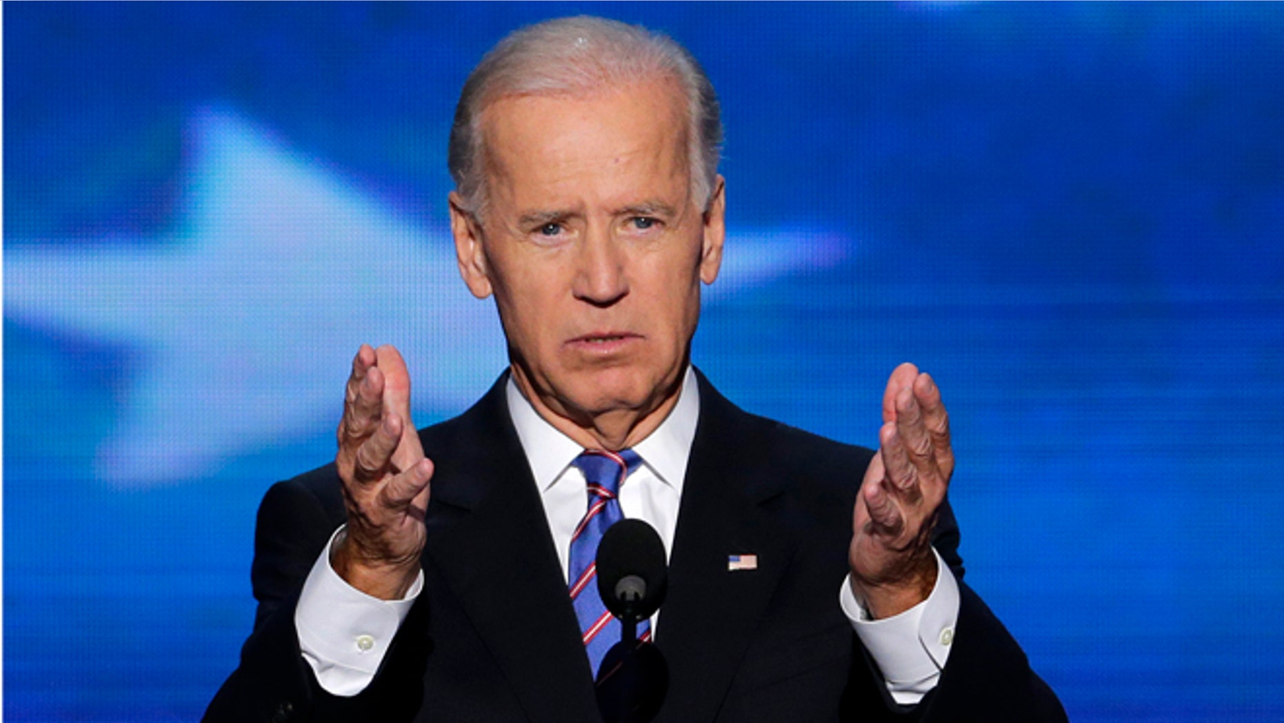 Sept. 6, 2012: Vice President Joe Biden addresses the Democratic National Convention in Charlotte, N.C.