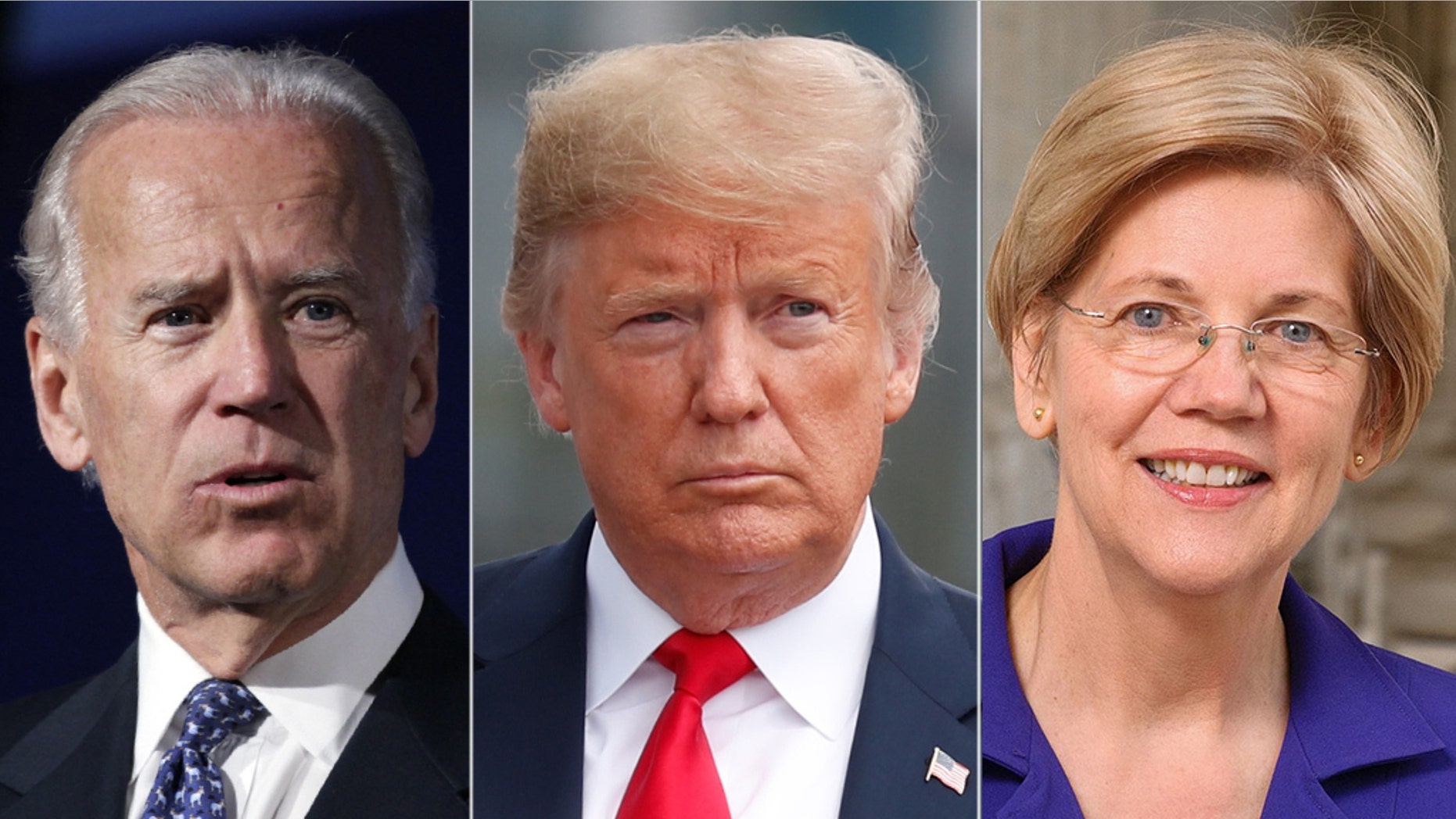 President Trumps said in a recent interview he doesn't see any potential Democratic challenger, such as former Vice President Joe Biden and Sen. Elizabeth Warren.