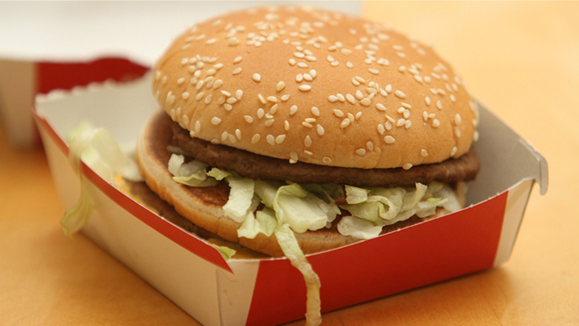 A McDonald's Big Mac burger. (Photo by Worldwide Features / Barcroft Media / Getty Images)