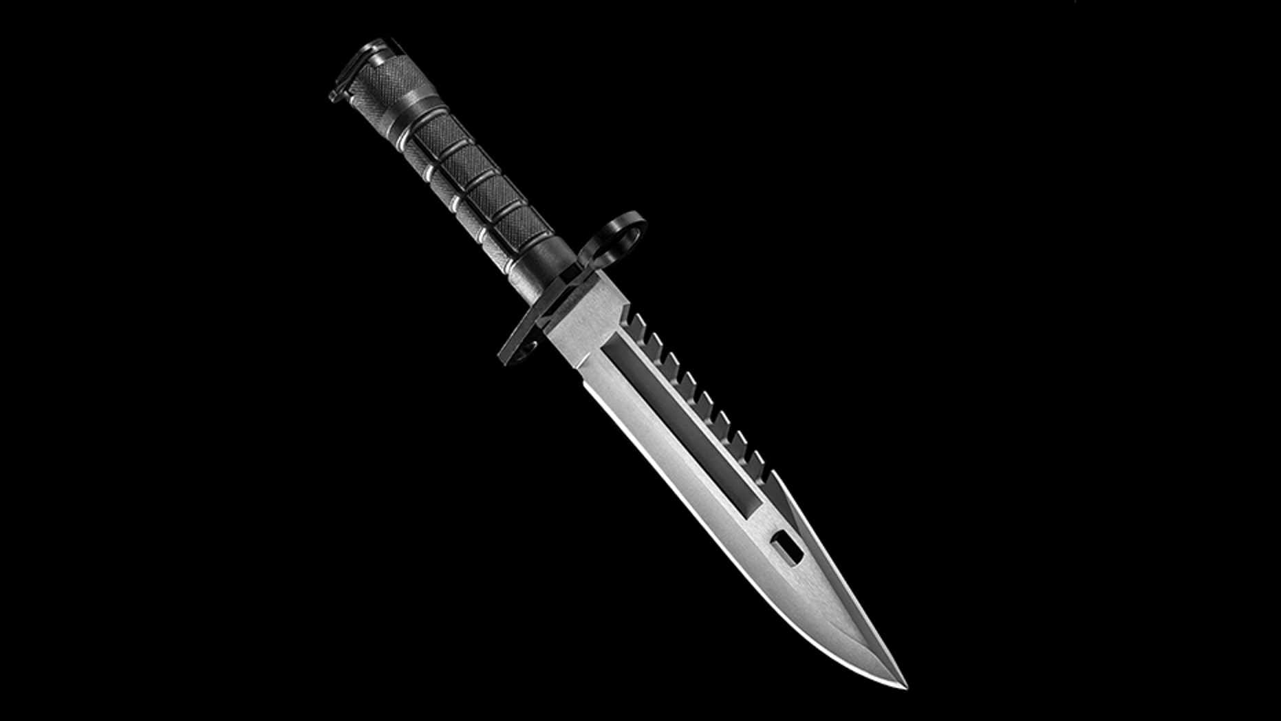 Police in England are looking for an enraged cyclist who appeared to attack a driver with a large knife.