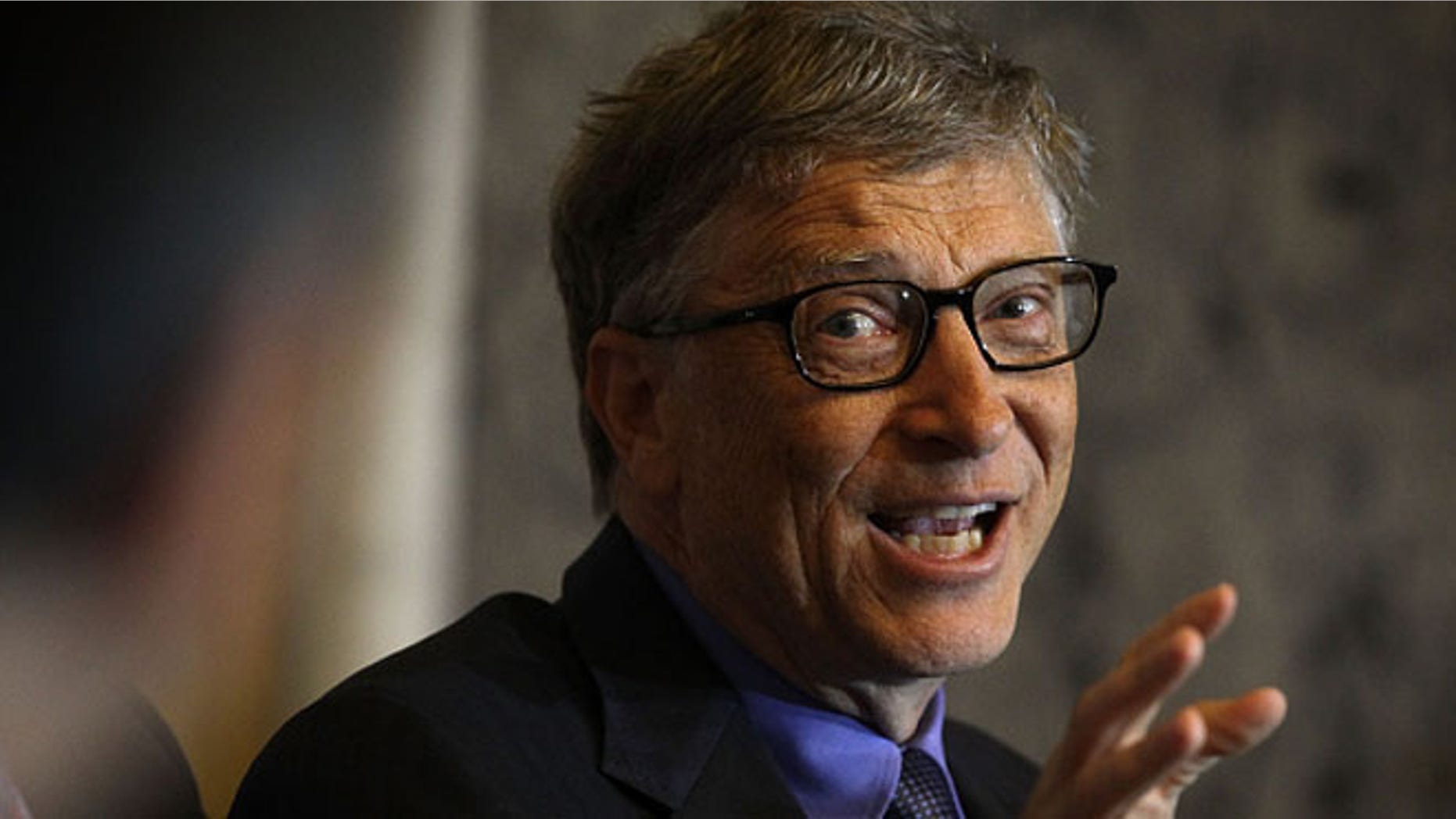 WASHINGTON, DC - DECEMBER 01: Bill Gates, co-chairman of the Bill & Melinda Gates Foundation, participates in a panel discussion during the Financial Inclusion Forum December 1, 2015 at the Treasury Department in Washington, DC. Department of the Treasury and the U.S. Agency for International Development (USAID) held the forum to discuss "ways to foster greater access to safe and affordable financial services for everyone." (Photo by Alex Wong/Getty Images)
