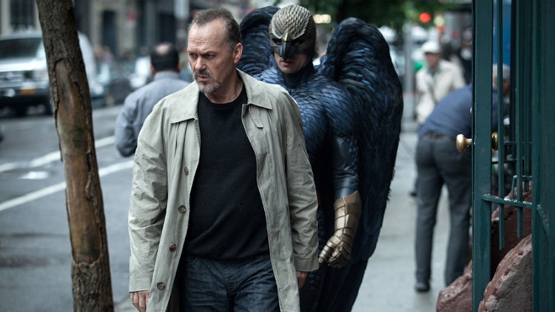 In this image released by Fox Searchlight Pictures, Michael Keaton portrays Riggan in a scene from "Birdman." The film was nominated for six Spirit Awards on Tuesday, Nov. 25, 2014. Winners will be revealed at the annual awards ceremony on Feb. 21. 2015. The ceremony will air live from Santa Monica, Calif. on IFC. (AP Photo/Fox Searchlight, Atsushi Nishijima)
