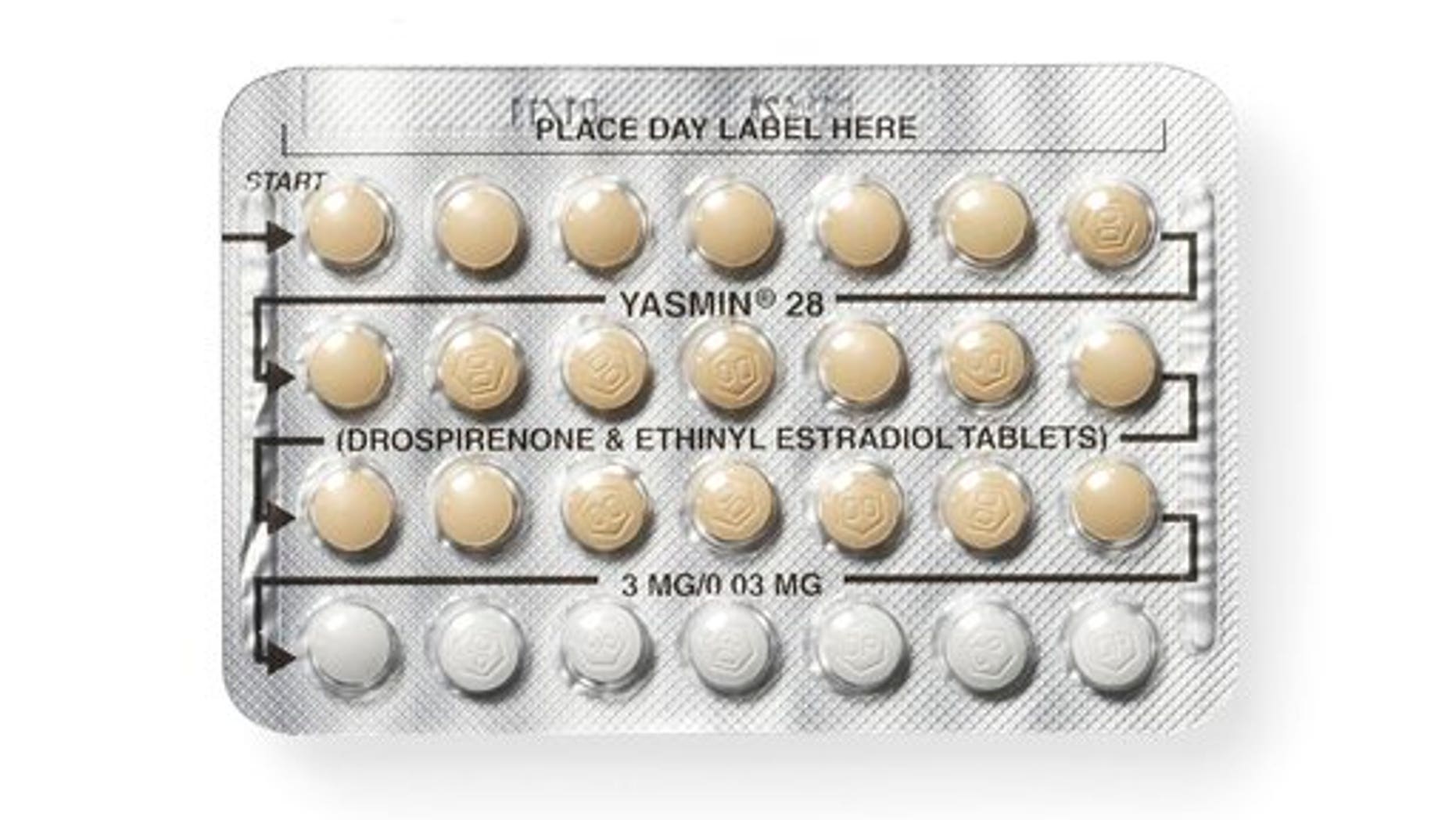 This undated image shows a package of estrogen/progestin birth control pills.