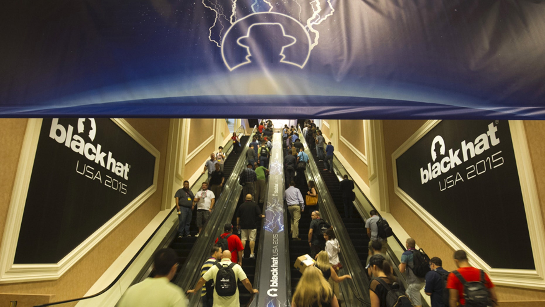 People arrive at the Black Hat USA 2015 cybersecurity conference in Las Vegas, Nevada August 5, 2015.