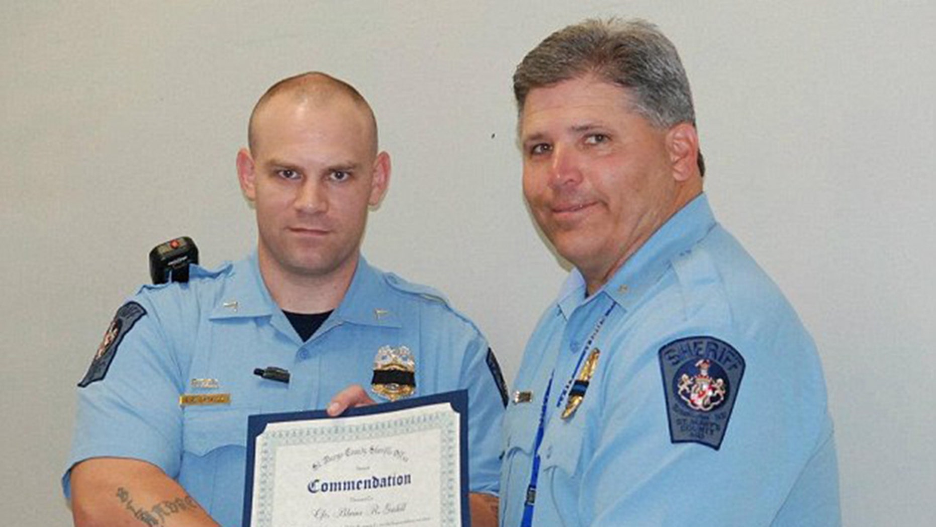 Deputy Blaine Gaskill, working as a school resource officer at Great Mills High School in Maryland on Tuesday, is credited with stopping the active shooter on the school campus.