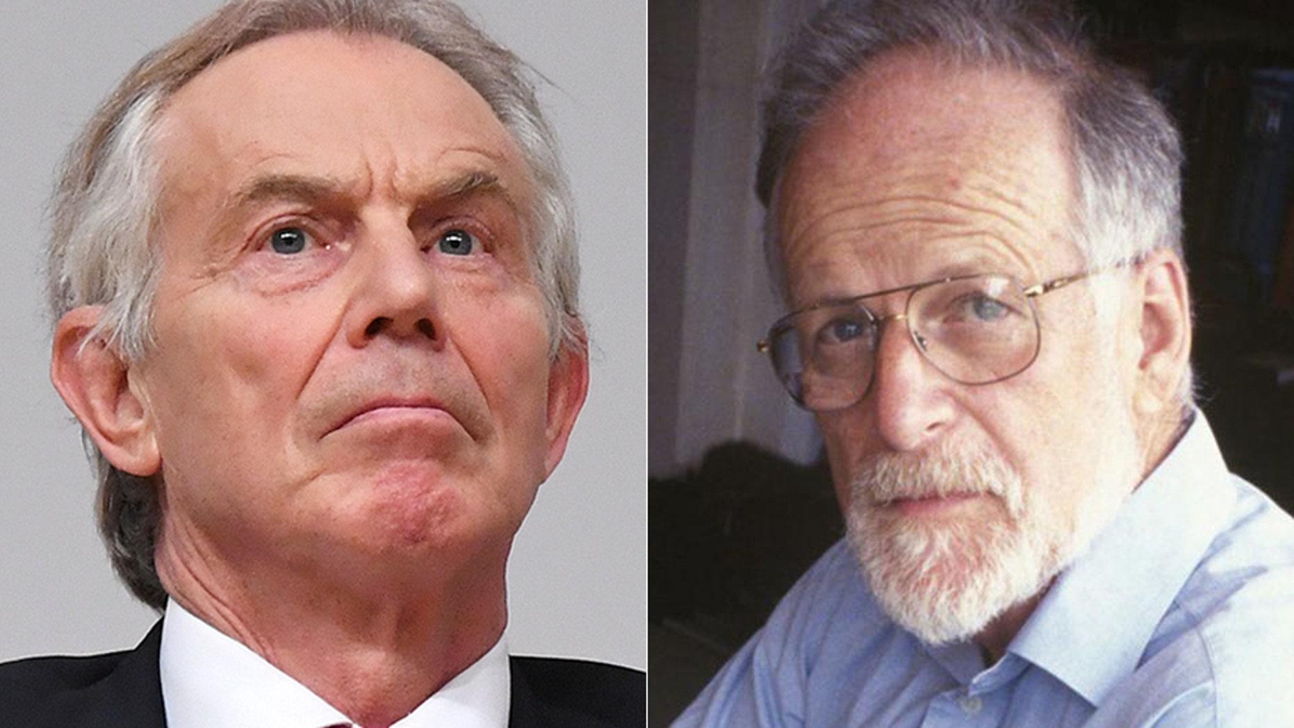 Author Miles Goslett told Fox News that his main objective is to push for an independent investigation into what really killed David Kelly, pictured here alongside former Primer Minister Tony Blair.