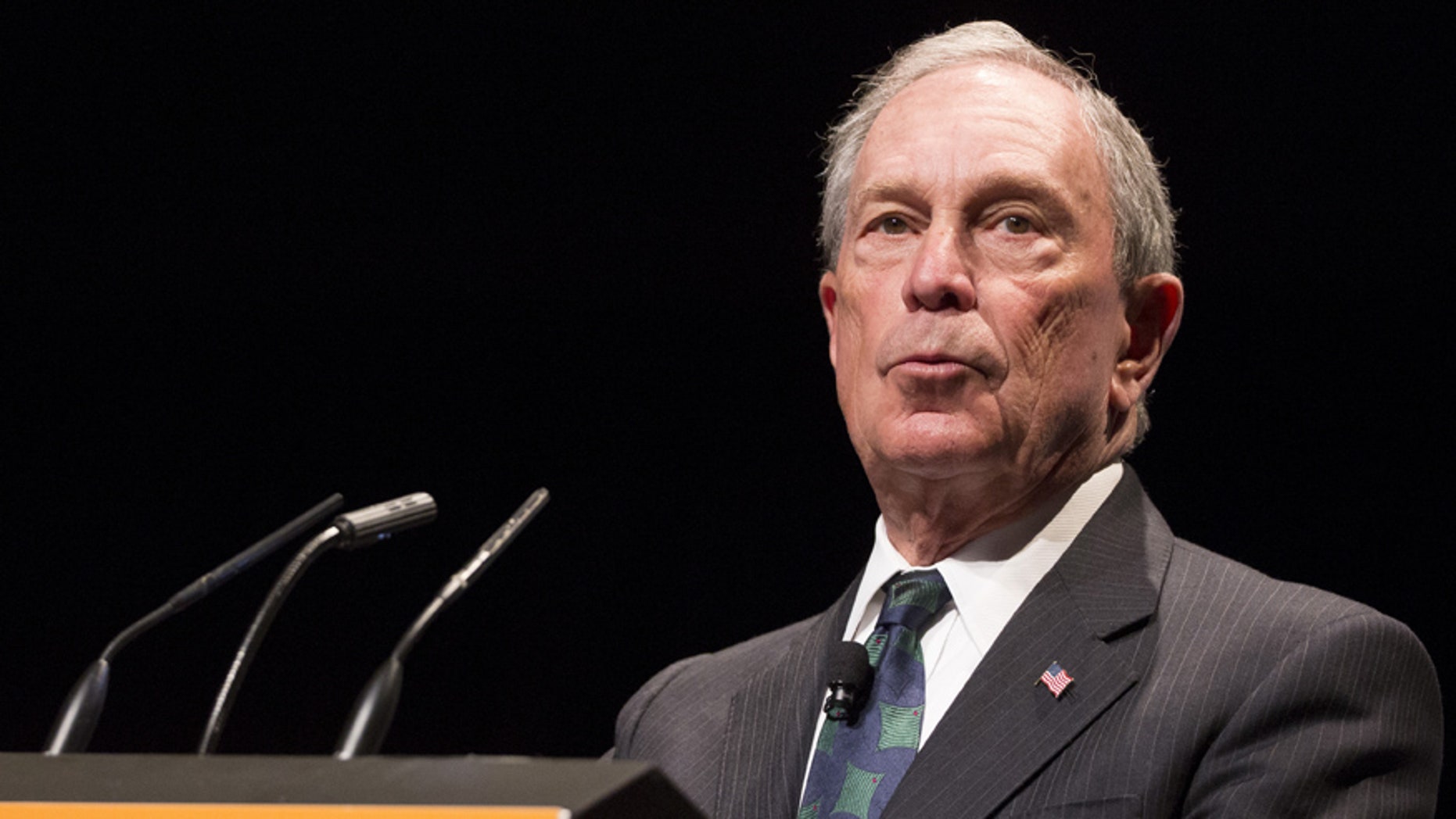 File photo - Michael Bloomberg speaks during the Sohn Investment Conference in New York May 4, 2015.