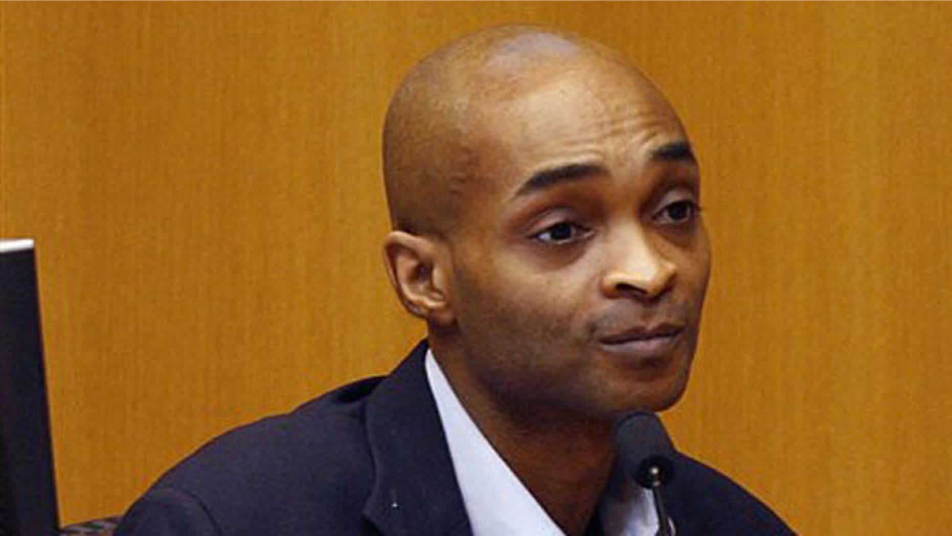 Apr. 9: Anthony Hopkins, 39, testifies during his trial in Circuit Judge John Lockett's courtroom at Mobile Government Plaza in Mobile, Ala. Hopkins was sentenced on May 20 to life plus 51 years in prison after being convicted of killing his wife and storing her body in a home freezer in 2004.