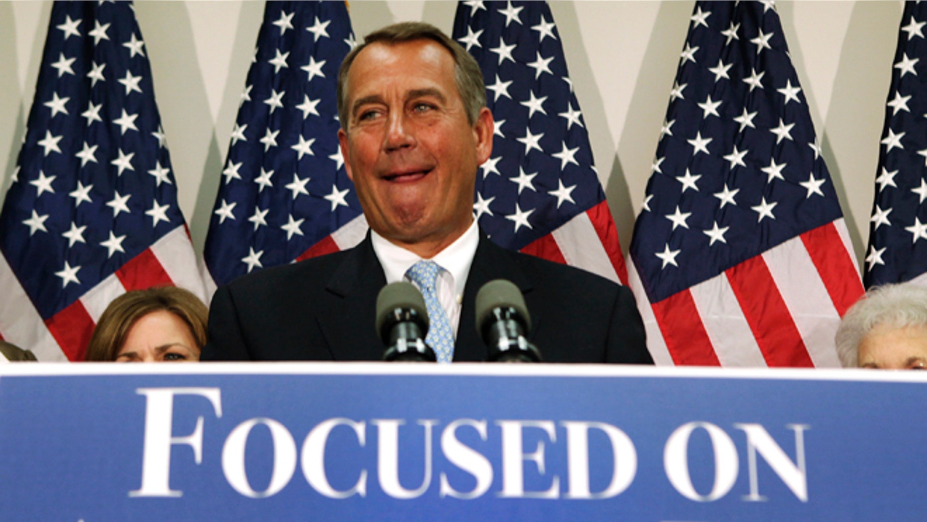 Nov. 28, 2012: House Speaker John Boehner at a news conference on Capitol Hill in Washington.
