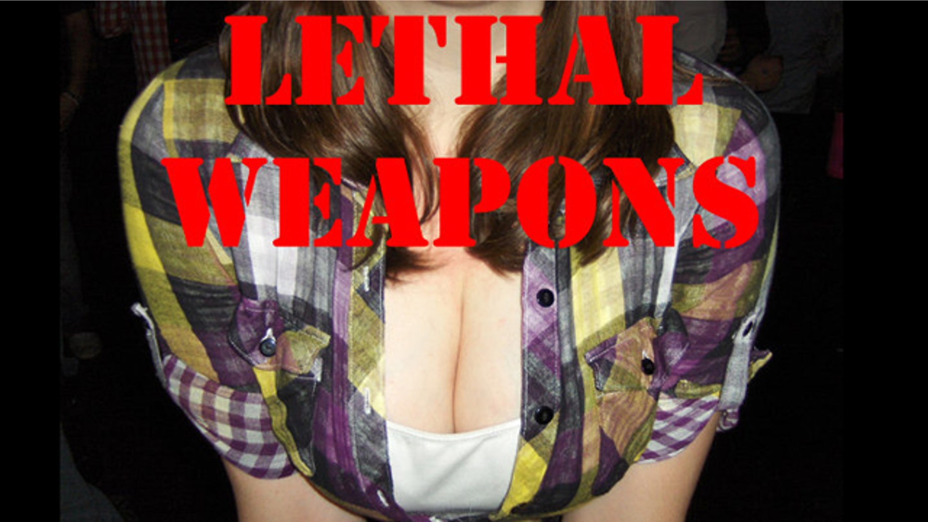 An image from the official Facebook "Boobquake" page ridicules the concept that cleavage causes earthquakes.