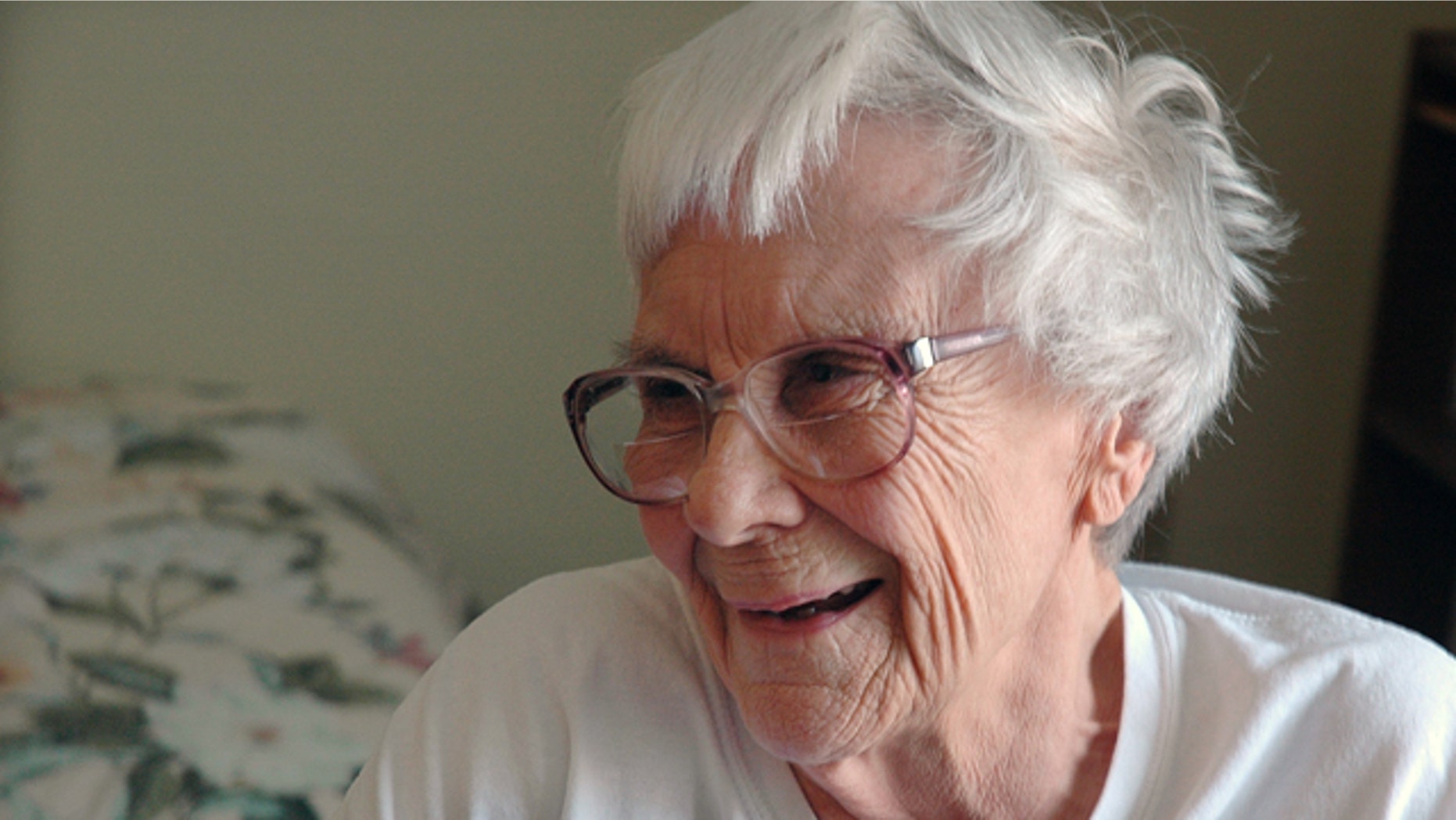 May 19, 2010: This photo shows author Nelle Harper Lee in her assisted living room in Montoeville, Ala. (AP Photo/Penny Weaver)