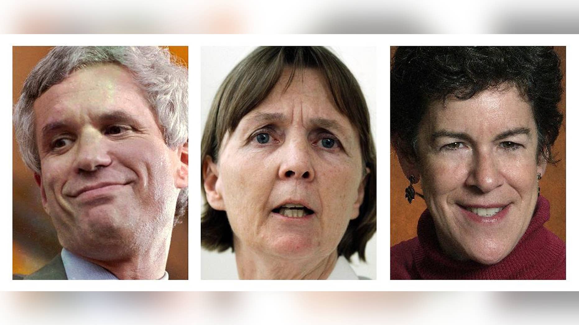 FILE - This panel of file photos shows attorneys David Bruck, left, July Clarke, center, and Miriam Conrad, right, who are the defense team for Boston Marathon bombing suspect Dzhokhar Tsarnaev. (AP)