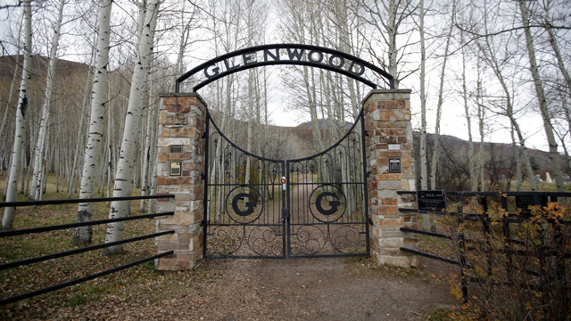 Oct. 29, 2015: The Glenwood Cemetery gate is shown in Park City, Utah. (AP Photo/Rick Bowmer)