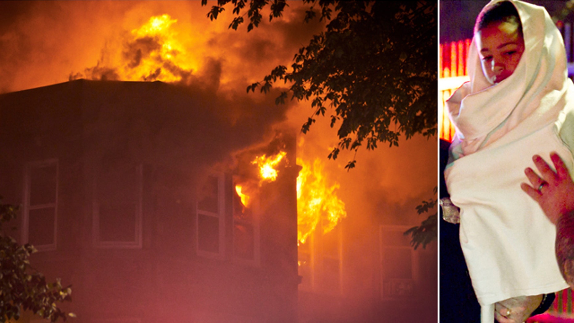 Oct. 17, 2011: Herbert and Judith Lamb were forced to drop their 6-year-old grandson, Xavier, from the window of their third-floor apartment into the arms of a waiting firefighter a house fire in Boston.