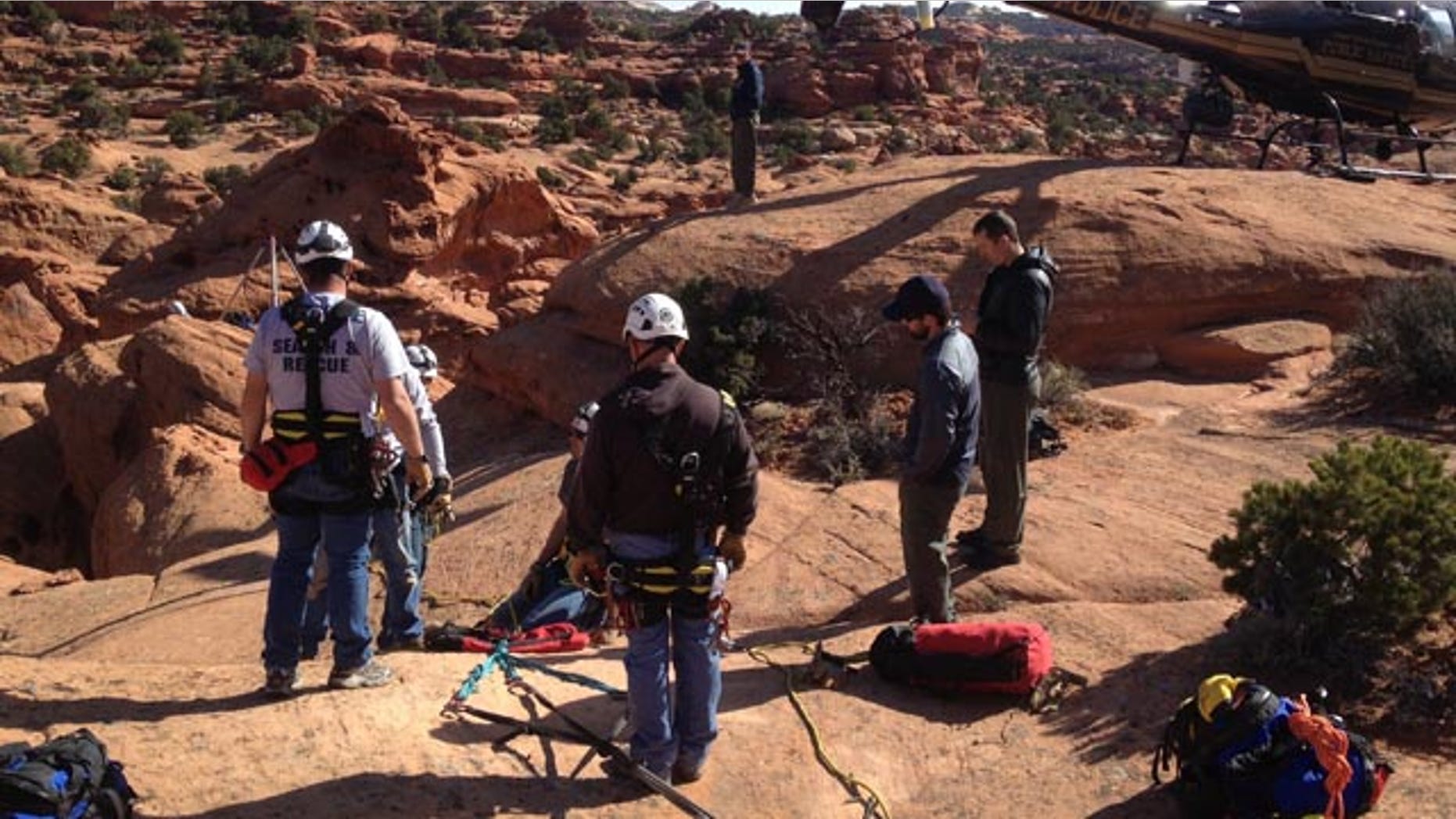 April 21, 2013: A group of scouts was rescued from a slot canyon on Sunday.