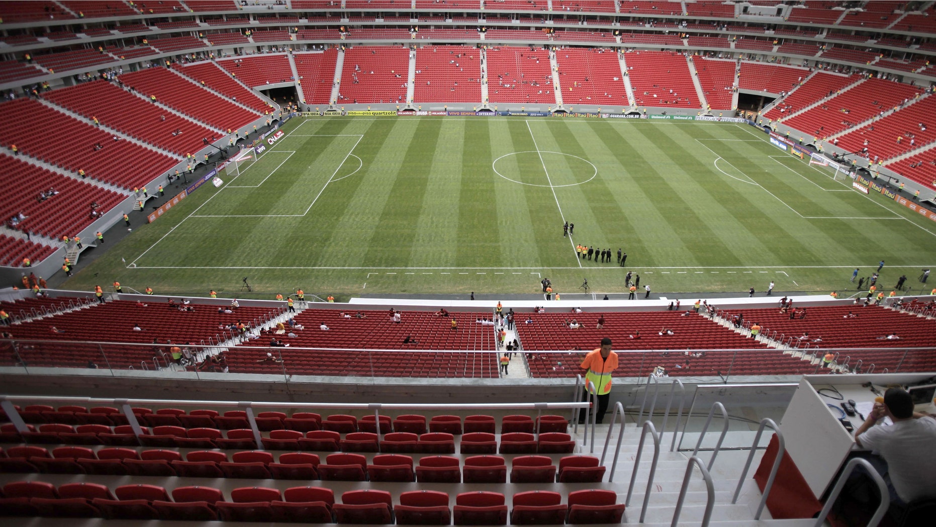 The Mane Garrincha national stadium in Brasilia, Brazil.