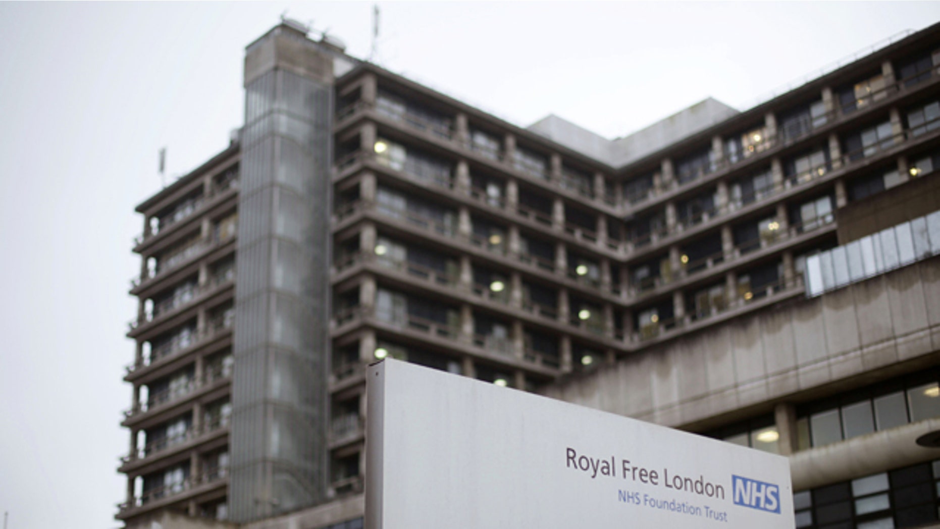 Jan. 3, 2015: The Royal Free Hospital in Hampstead. Pauline Cafferkey, the first person diagnosed with Ebola on British soil, is being treated in an isolation unit with an experimental antiviral drug and with plasma from a recovered patient containing Ebola-fighting antibodies. (AP Photo/PA, Yui Mok)