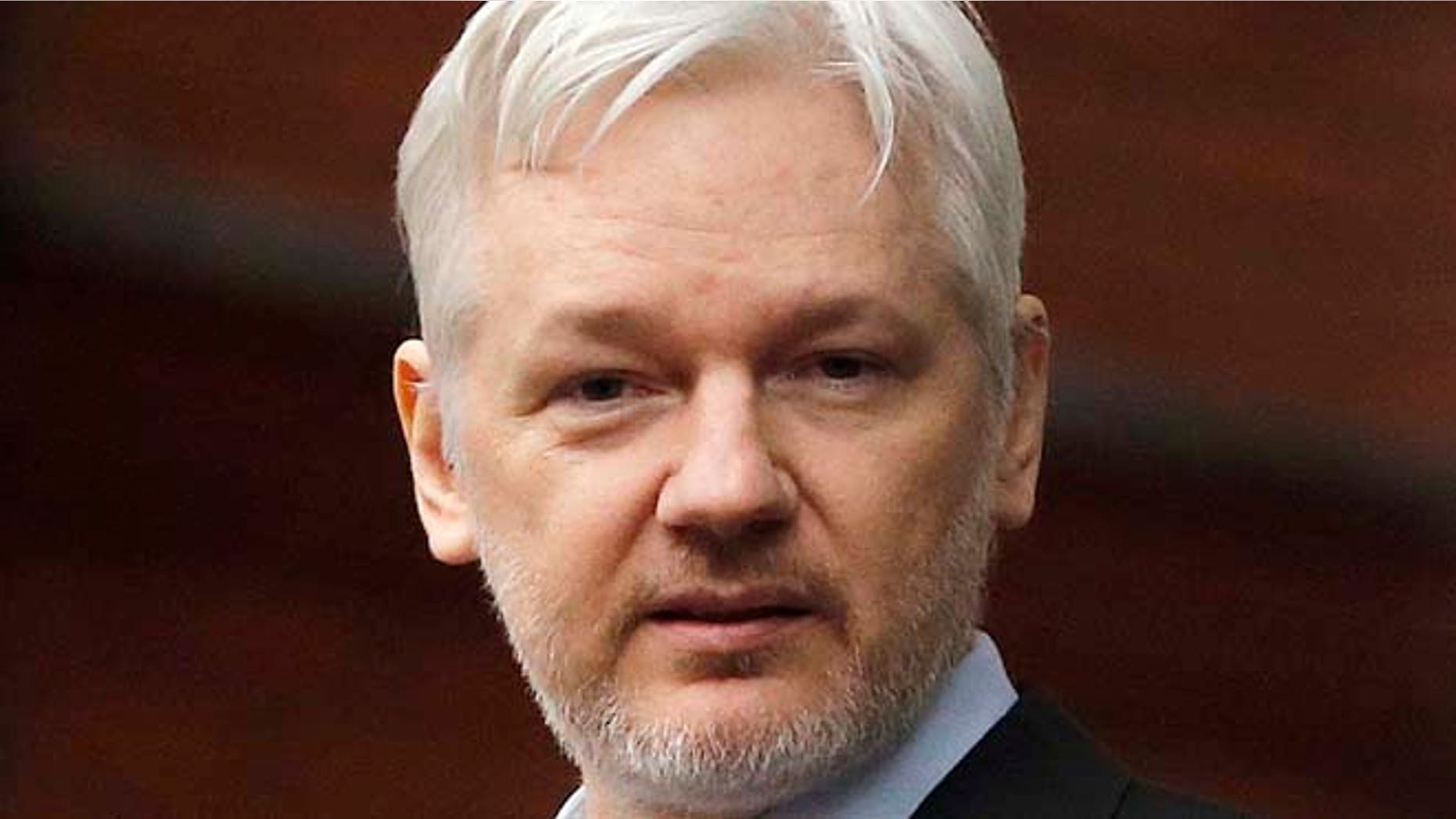 Julian Assange on the balcony of the Ecuadorean Embassy in London on Feb. 5, 2016.