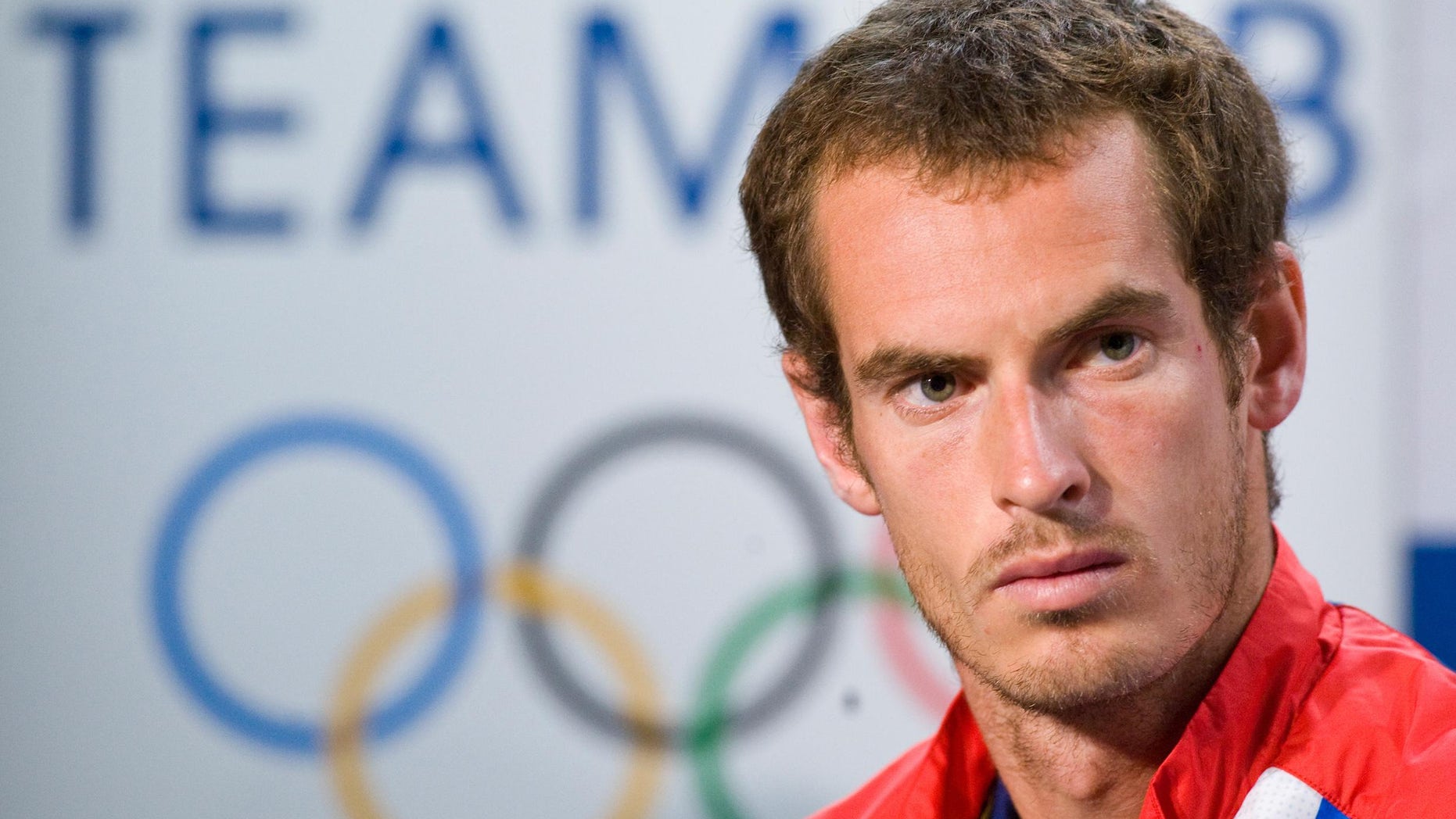 June 21, 2012: Britain's Andy Murray attends a press conference after being selected for the Olympic team at The All England Lawn Tennis and Croquet Club, Wimbledon London.