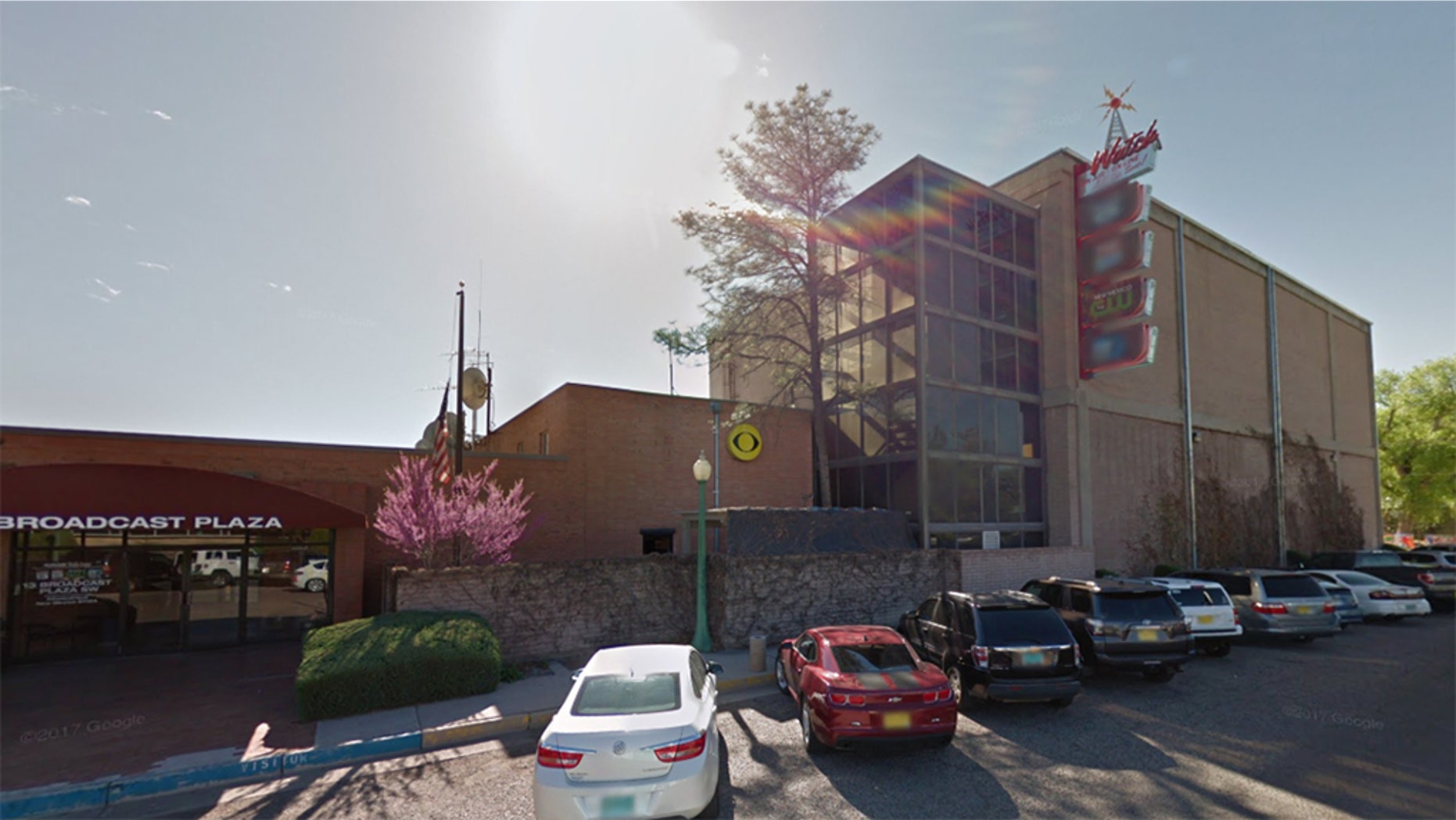 A CBS affiliate in Albuquerque canceled its scheduled evening newscasts on Sunday after an “intruder” entered the building and walked onto the station’s news set.