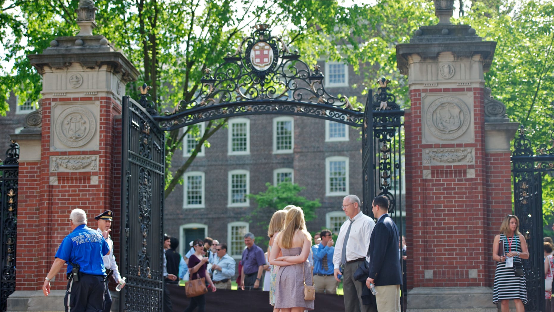 Van Wickle Gates of Brown University in Providence, R.I., are seen in May 2012