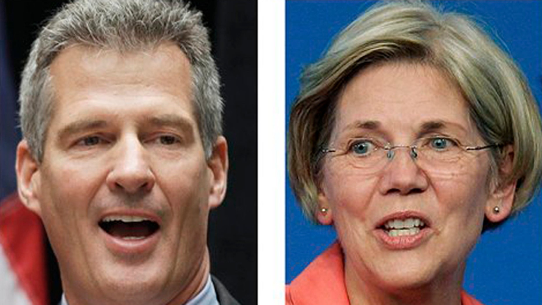 FILE: 2012: Incumbent U.S. Sen. Scott Brown, R-Mass., left, and Democratic challenger Elizabeth Warren, in Boston.