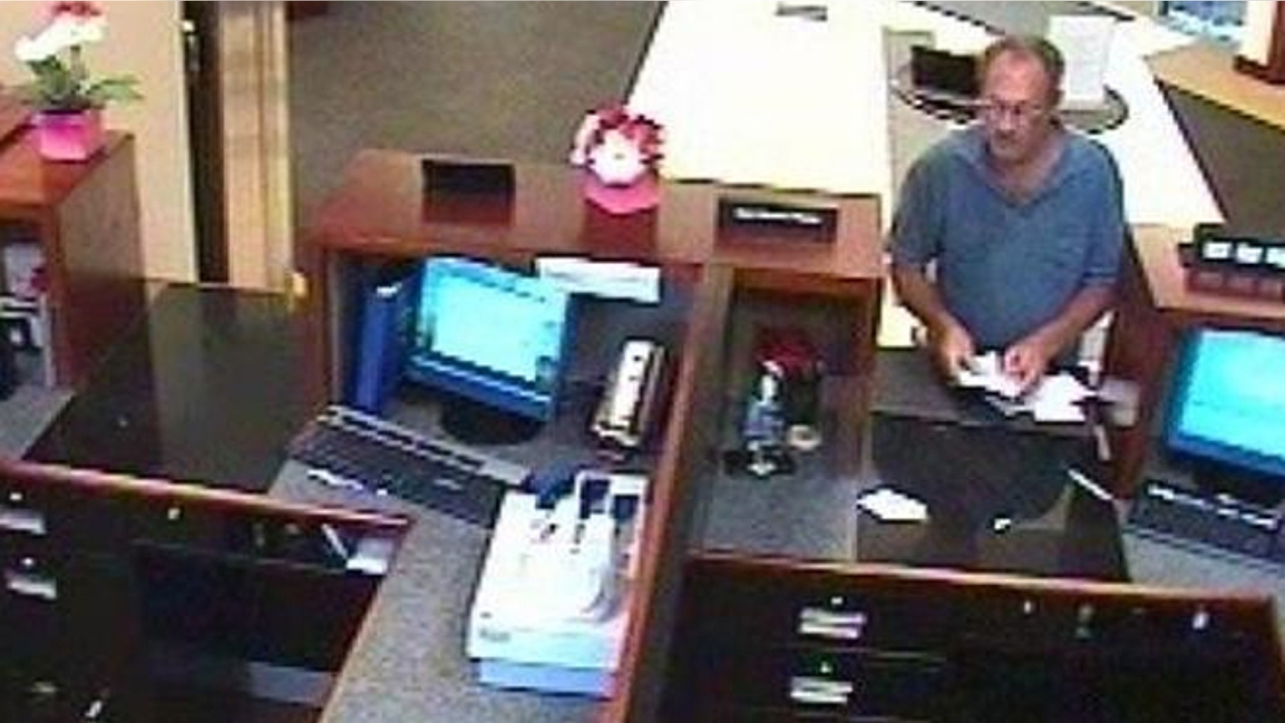 Authorities are searching for a bank robbery suspect known as 'The Bucket List Bandit'