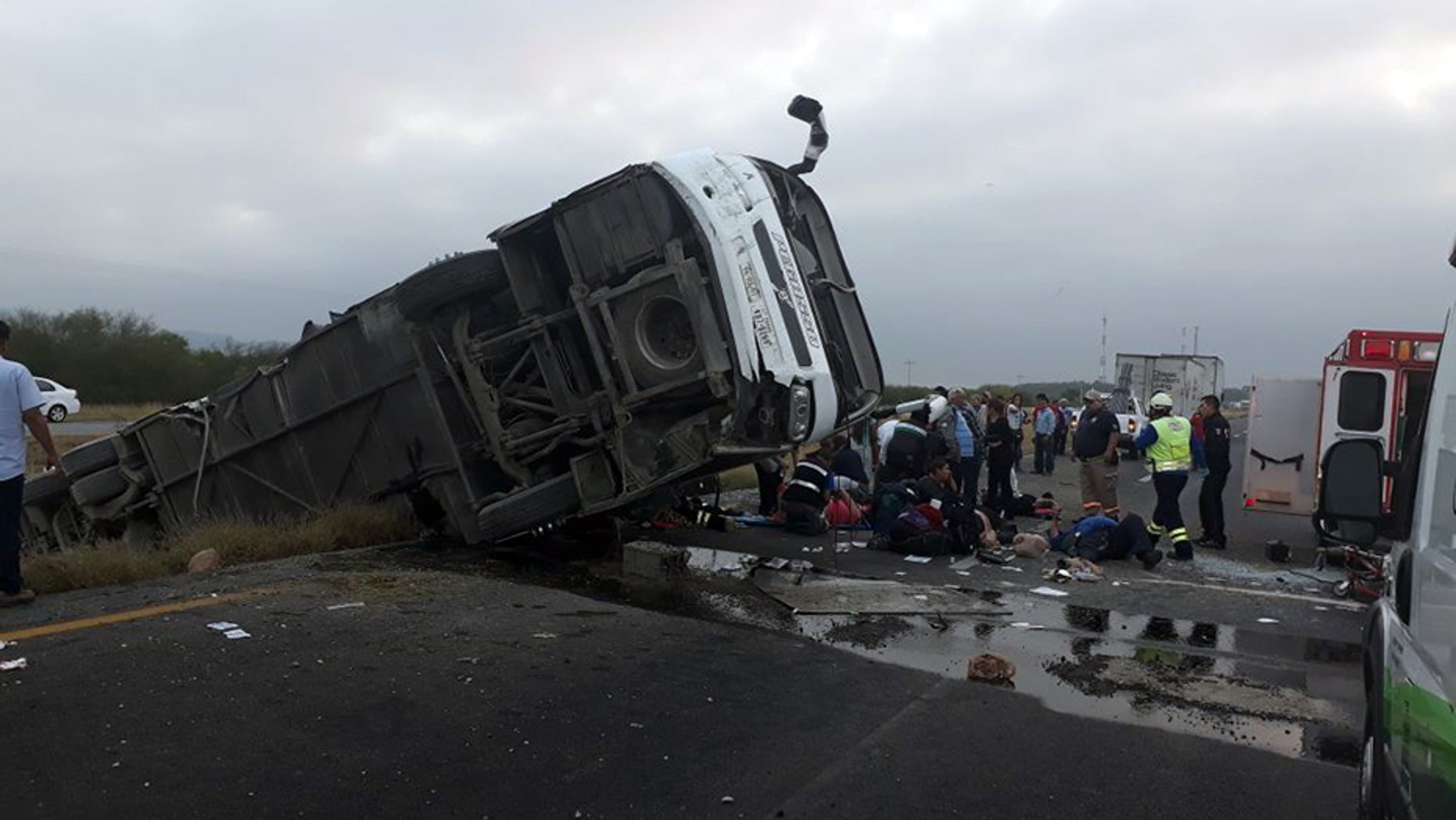 One person was killed and several others were injured when a bus originating from Texas crashed in Mexico, authorities said Tuesday.