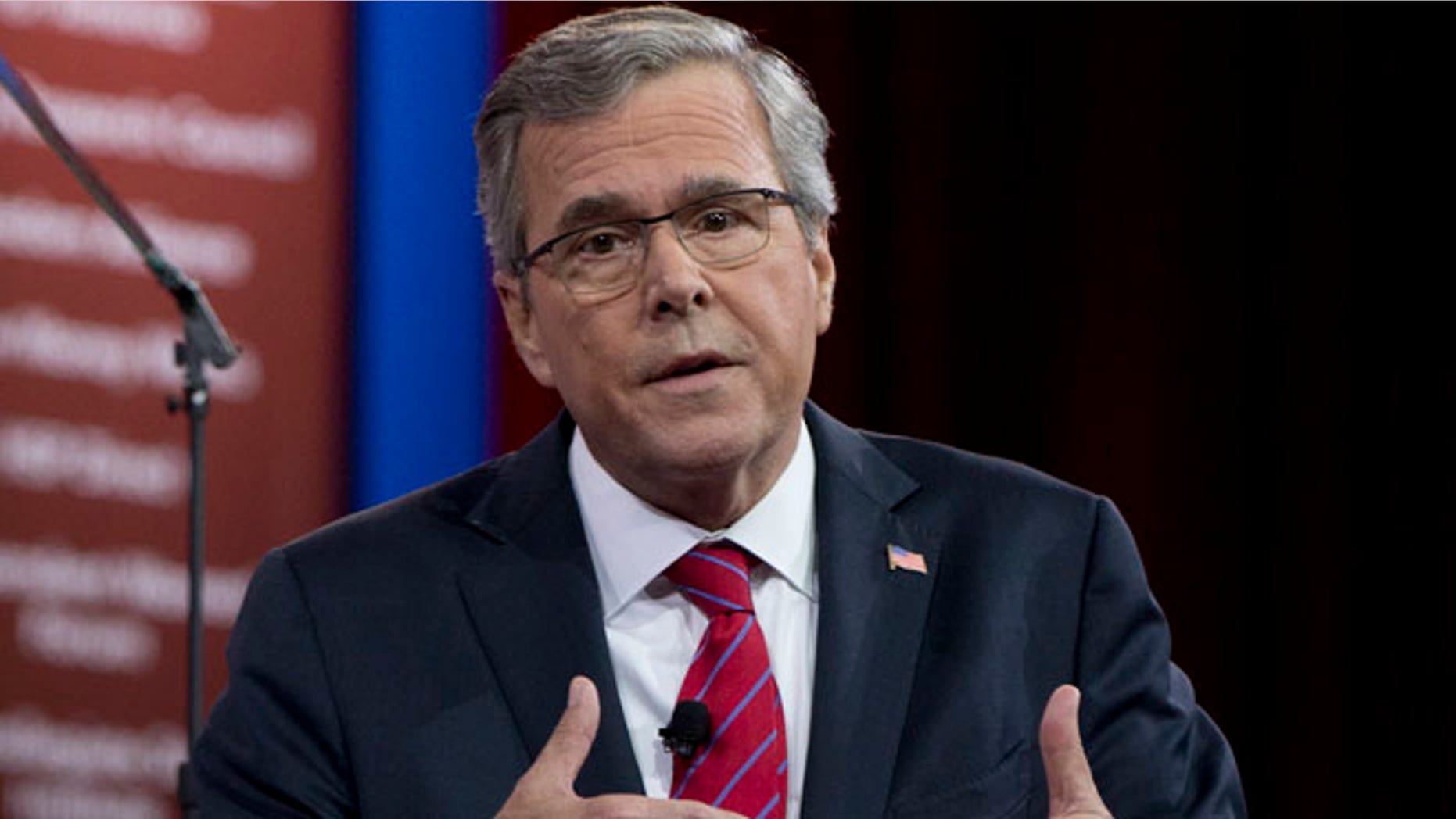 Feb. 27, 2015: Former Florida Gov. Jeb Bush speaks during the Conservative Political Action Conference in National Harbor, Md.