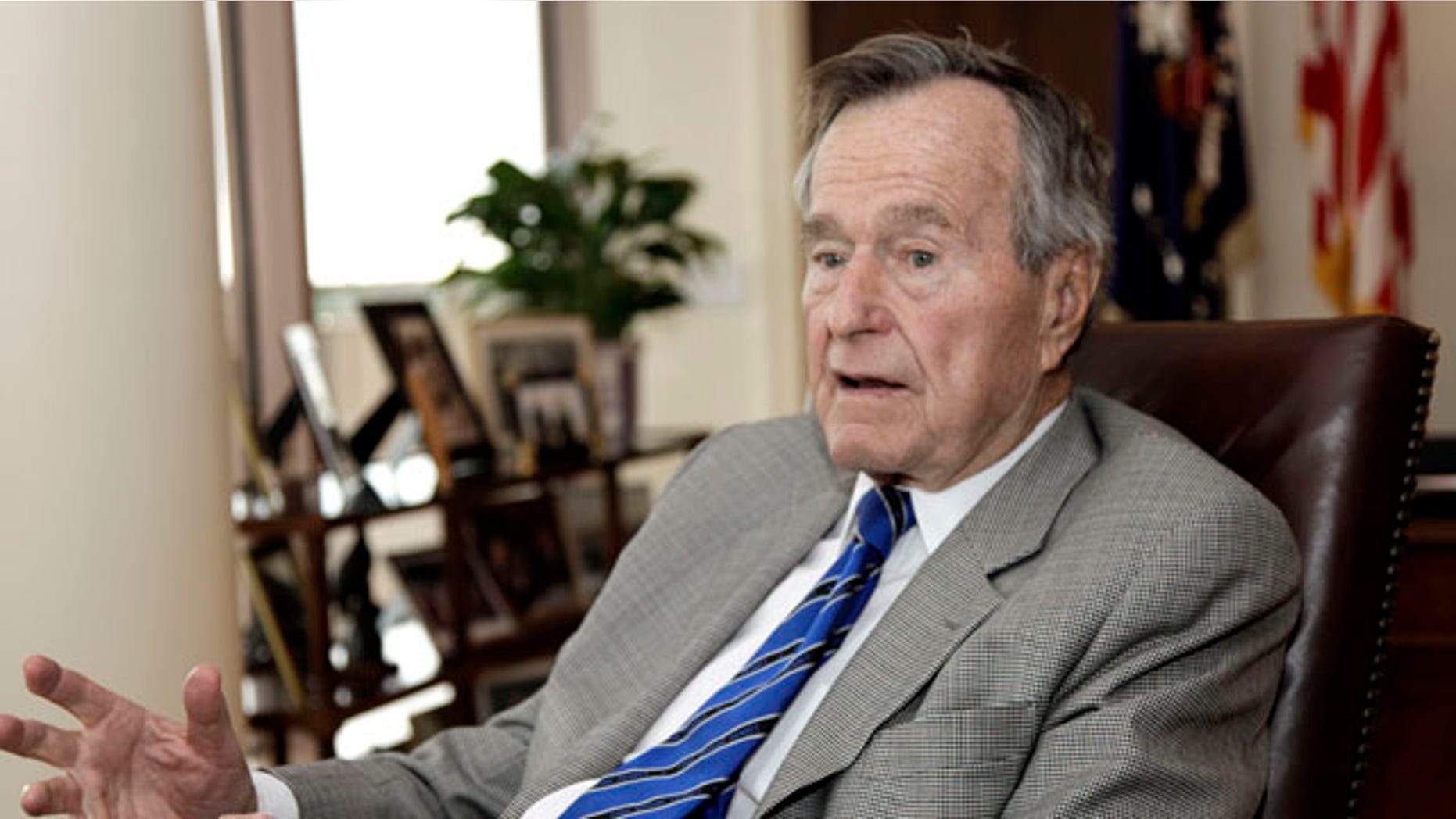 Jan. 18: Former U.S. President George H.W. Bush talks about the Gulf War and liberation of Kuwait, which began 20 years ago this week, during an interview in Houston.