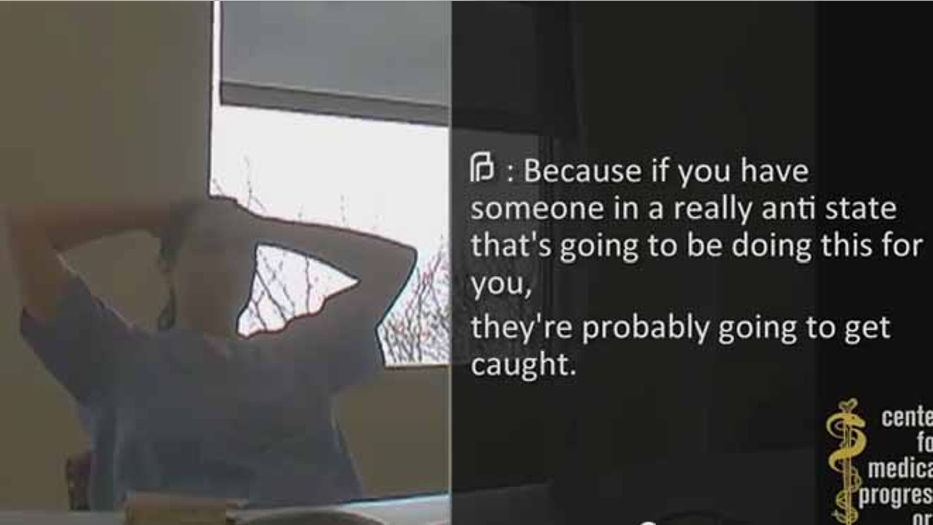 A woman identified as Dr. Savita Ginde talks with undercover activists in the latest video targeting Planned Parenthood.