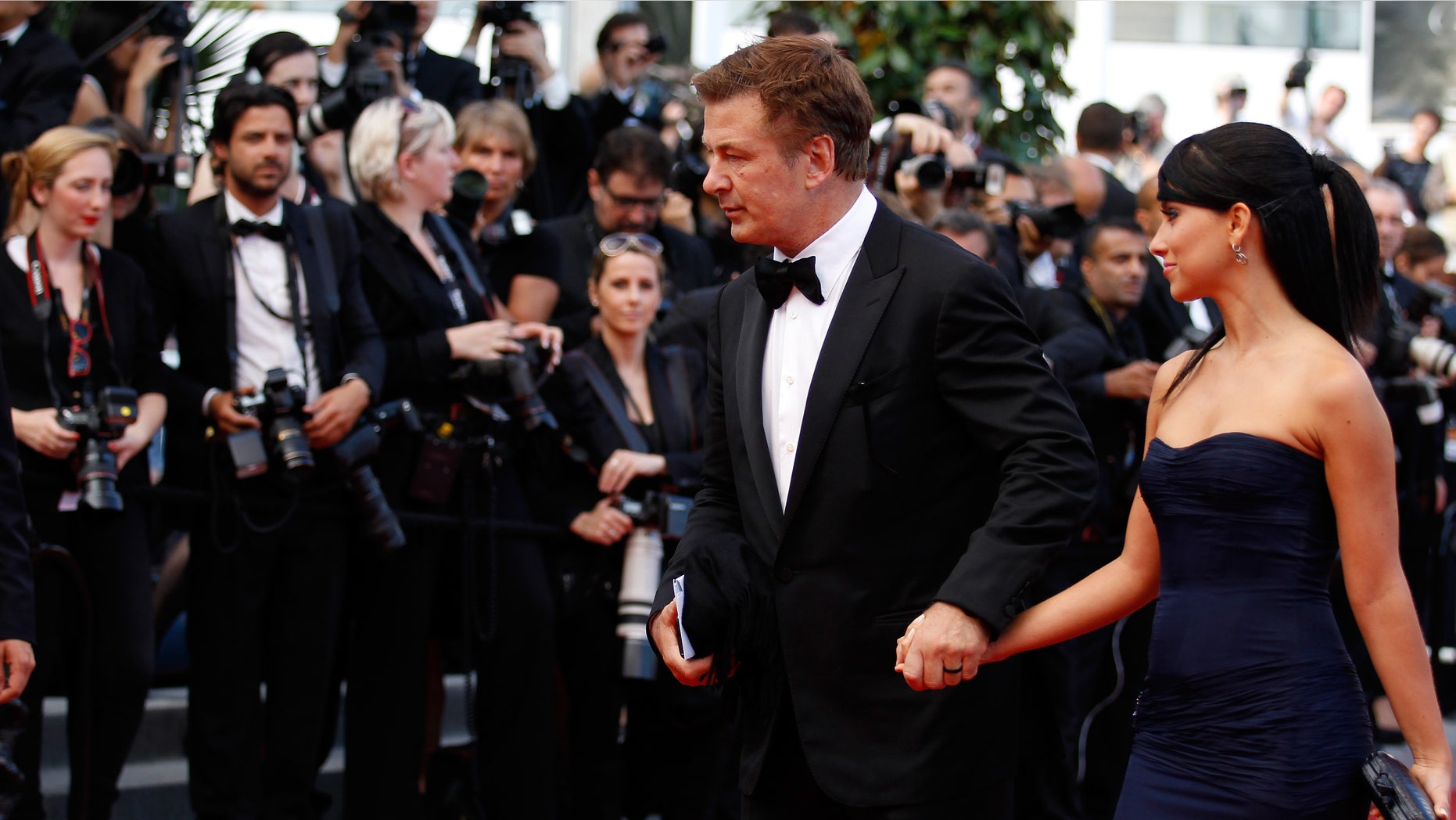 CANNES, FRANCE - MAY 26: Actor Alec Baldwin and Hilaria Thomas attend the 'Mud' Premiere during the 65th Annual Cannes Film Festival at Palais des Festivals on May 26, 2012 in Cannes, France. (Photo by Andreas Rentz/Getty Images)