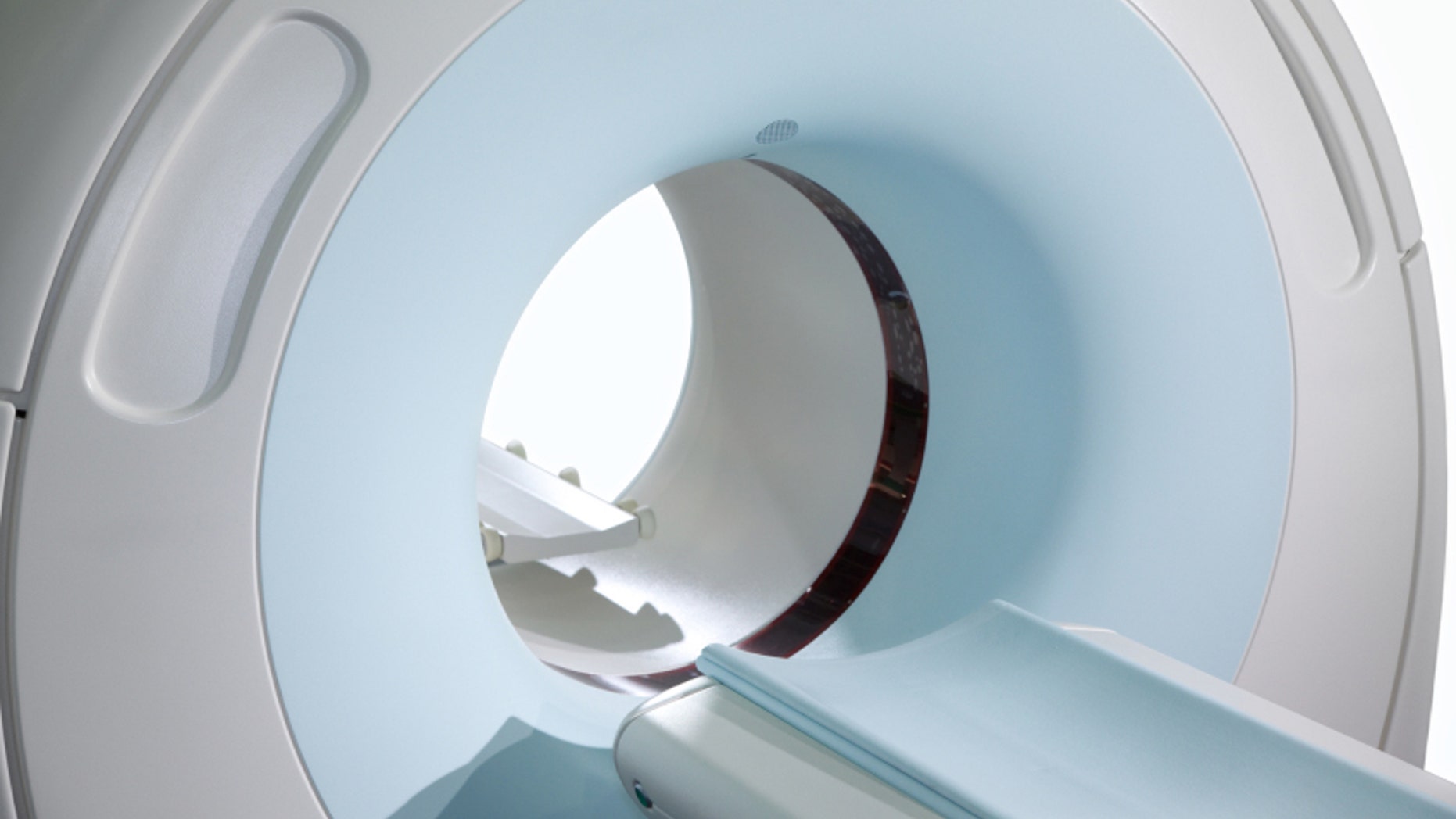 Complete CAT Scan System in a Hospital Environment. Magnetic resonance imaging scan. Isolated.