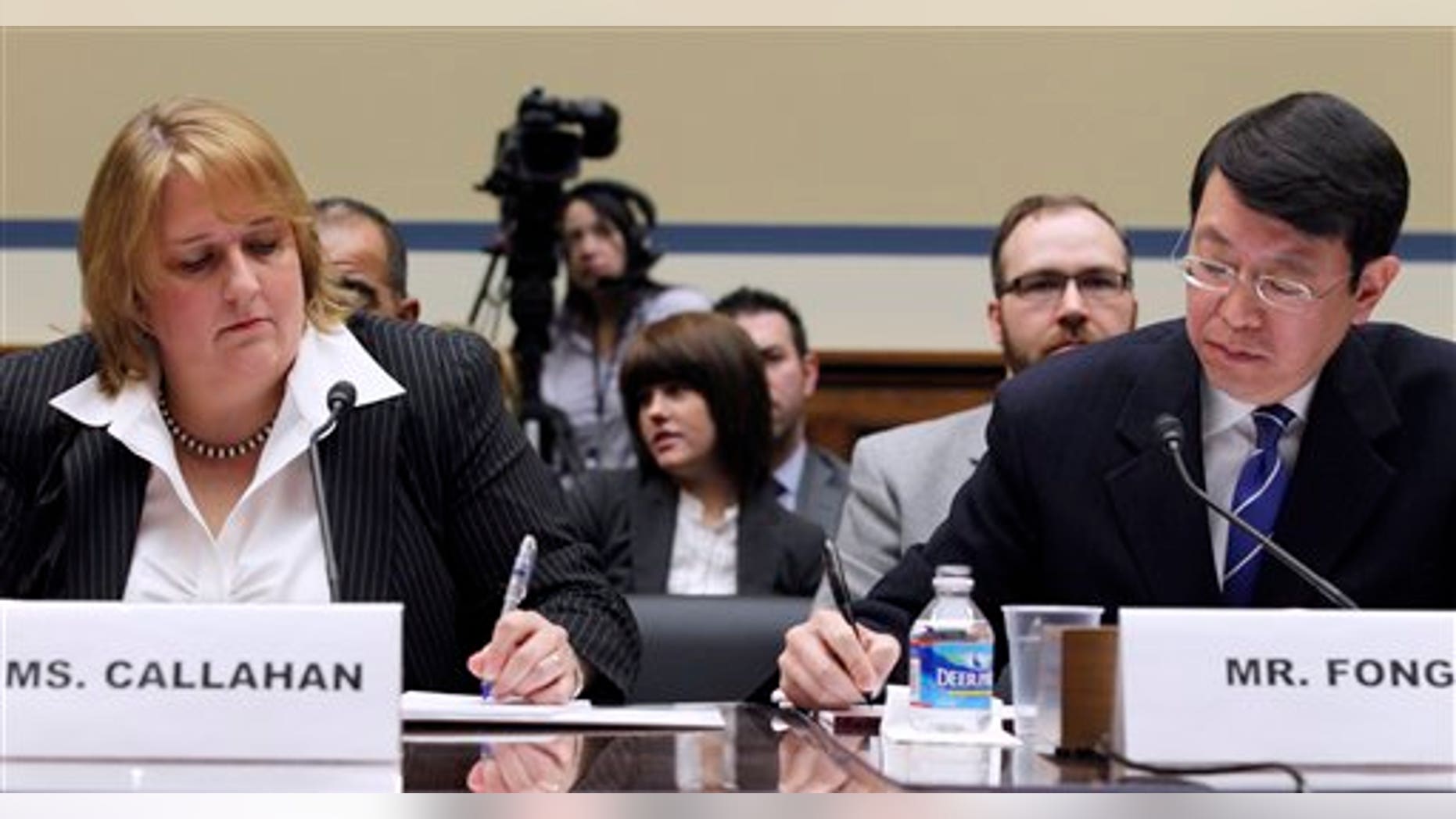 March 31: Homeland Security Chief Privacy Office Mary Ellen Callahan and General Counsel Ivan Fong on Capitol Hill in Washington, while testifying at a hearing on the Freedom of Information Act.