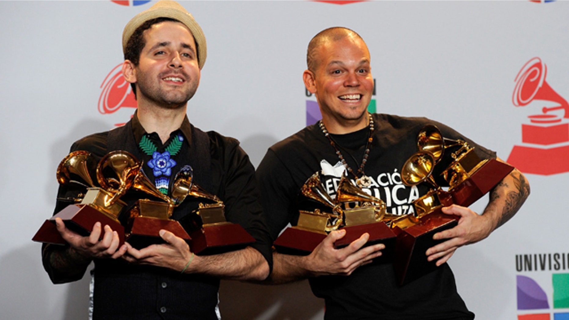 poses in the press room during the 12th annual Latin GRAMMY Awards at the Mandalay Bay Resort & Casino on November 10, 2011 in Las Vegas, Nevada.