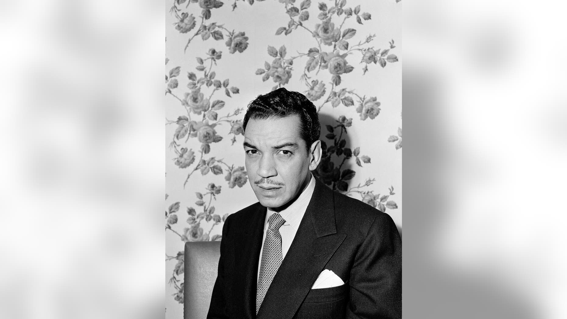 October 24, 1949: Mexican comedian and actor Mario Moreno known as "Cantinflas" poses for a photo at an unknown location in New York City. Moreno is remembered in Hollywood for his roles in "Pepe," 1961 and "Around the World in 80 Days," 1957, for which he won a Golden Globe award for best actor in a comedy or musical.