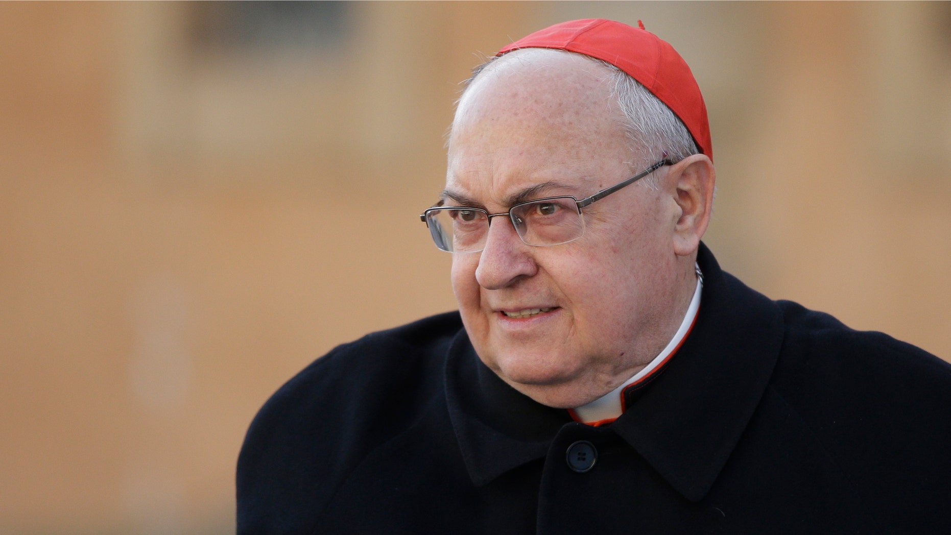 Argentine Cardinal Leonardo Sandri arrives for a meeting, at the Vatican, Monday, March 4, 2013. Cardinals from around the world have gathered inside the Vatican for their first round of meetings before the conclave to elect the next pope, amid scandals inside and out of the Vatican and the continued reverberations of Benedict XVI's decision to retire. (AP Photo/Andrew Medichini)