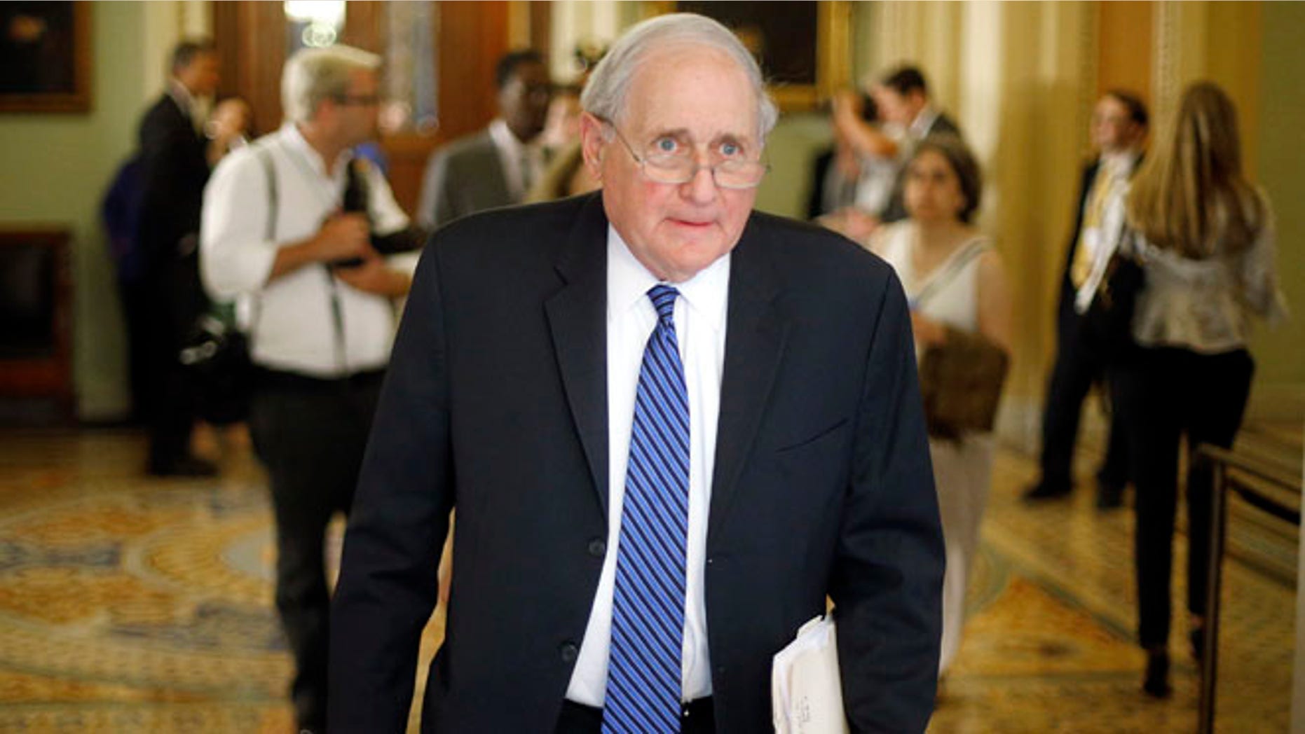 Senator Carl Levin at the US Capitol in Washington, June 24, 2014.