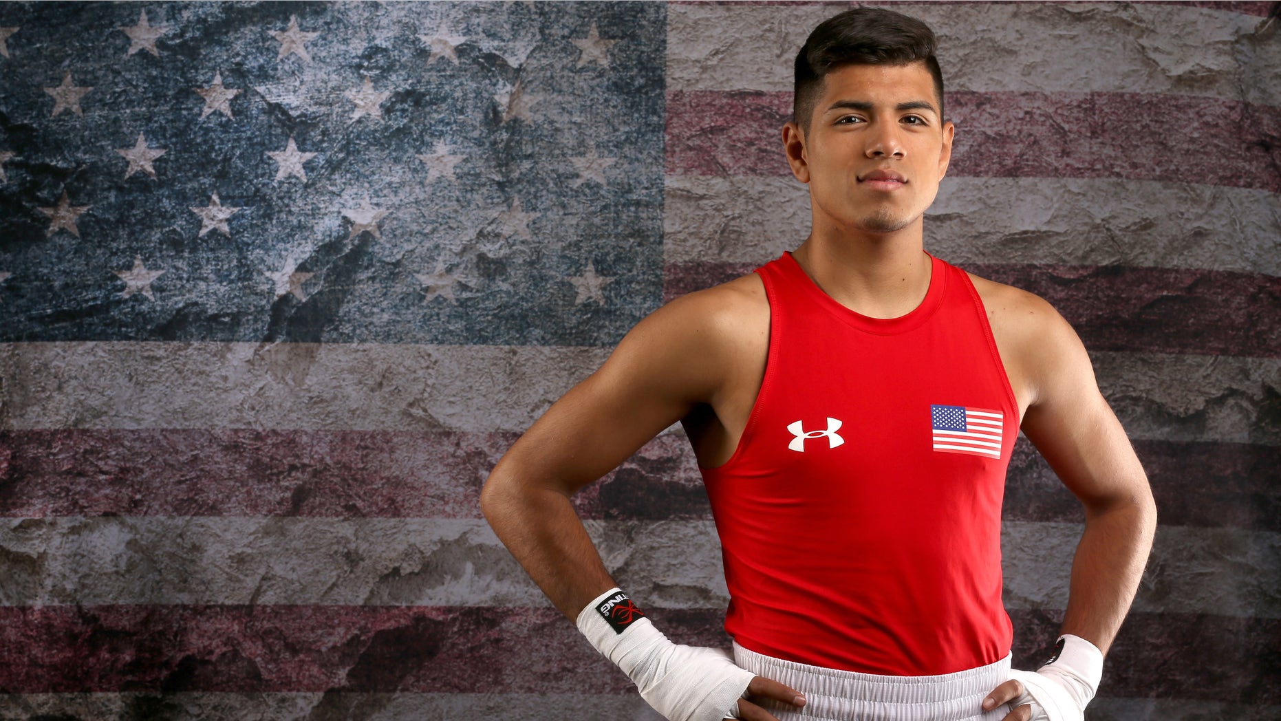 Boxer Carlos Balderas poses for a portrait at the 2016 Team USA Media Summit at The Beverly Hilton Hotel on March 9, 2016 in Beverly Hills, California. (Photo by Sean M. Haffey/Getty Images)