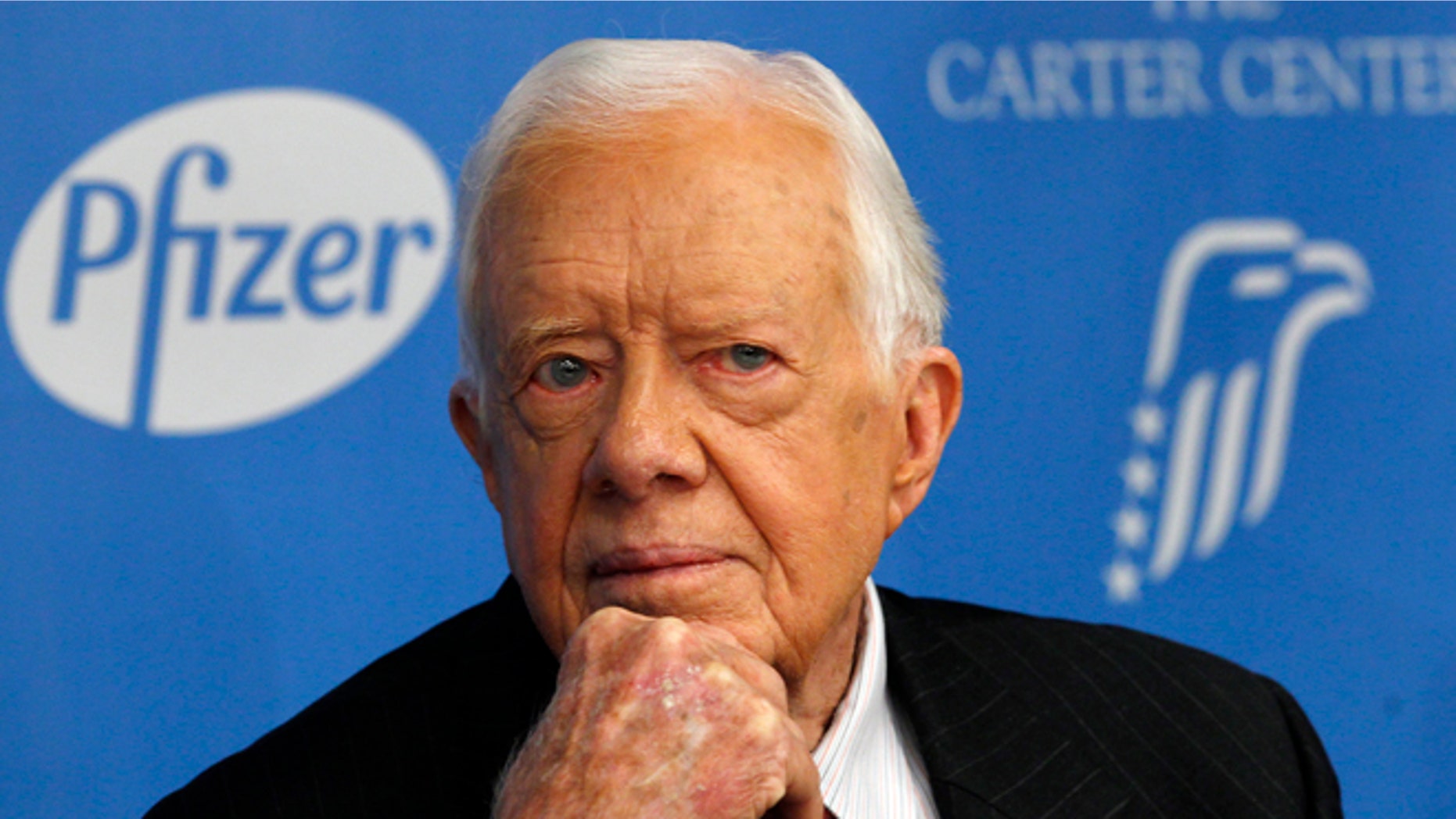 FILE: Nov. 5, 2013: Former President Jimmy Carter at a news conference in New York City, N.Y.