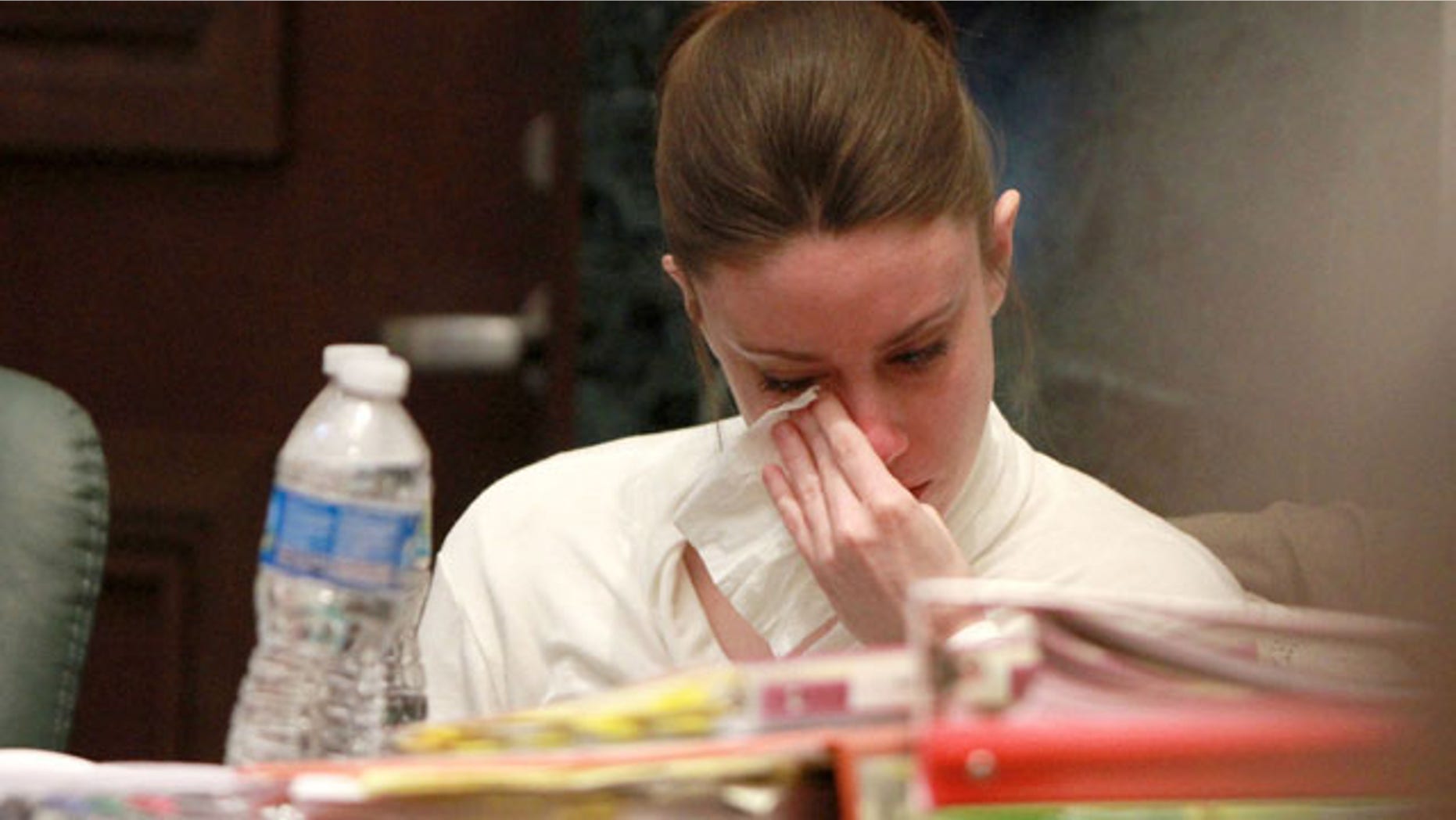 June 9: Casey Anthony reacts to evidence photos showing the skeletal remains of her daughter Caylee Anthony shown during her trial at the Orange County Courthouse in Orlando, Fla. Anthony, 25, is charged with killing her daughter Caylee in the summer of 2008.